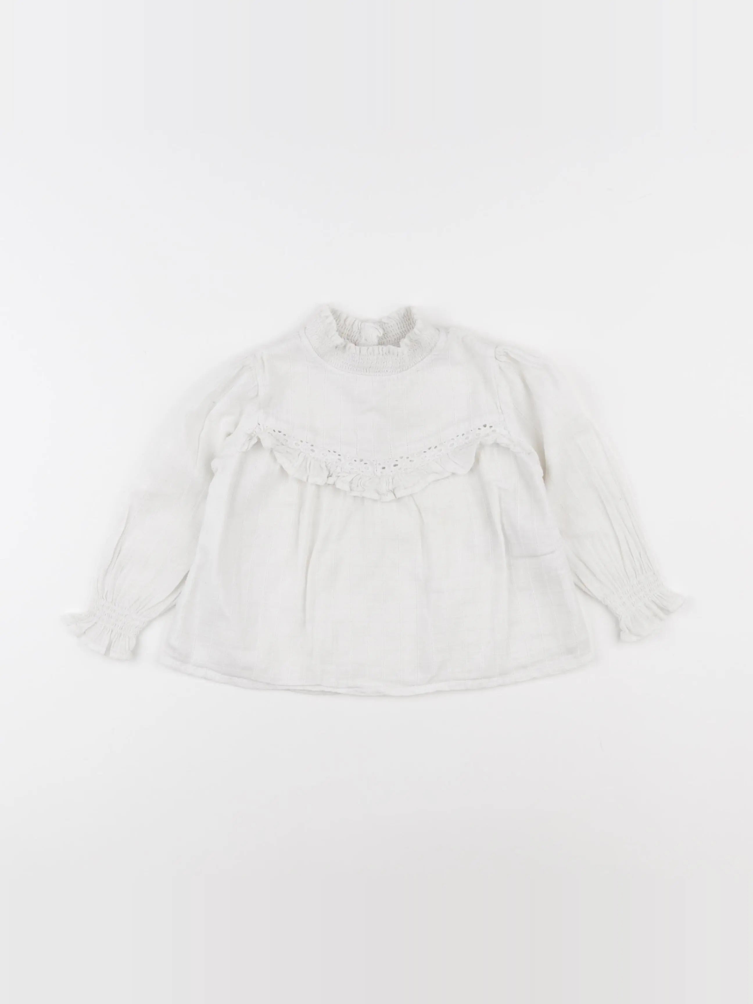 Vertbaudet - blouse blanc - 2 ans