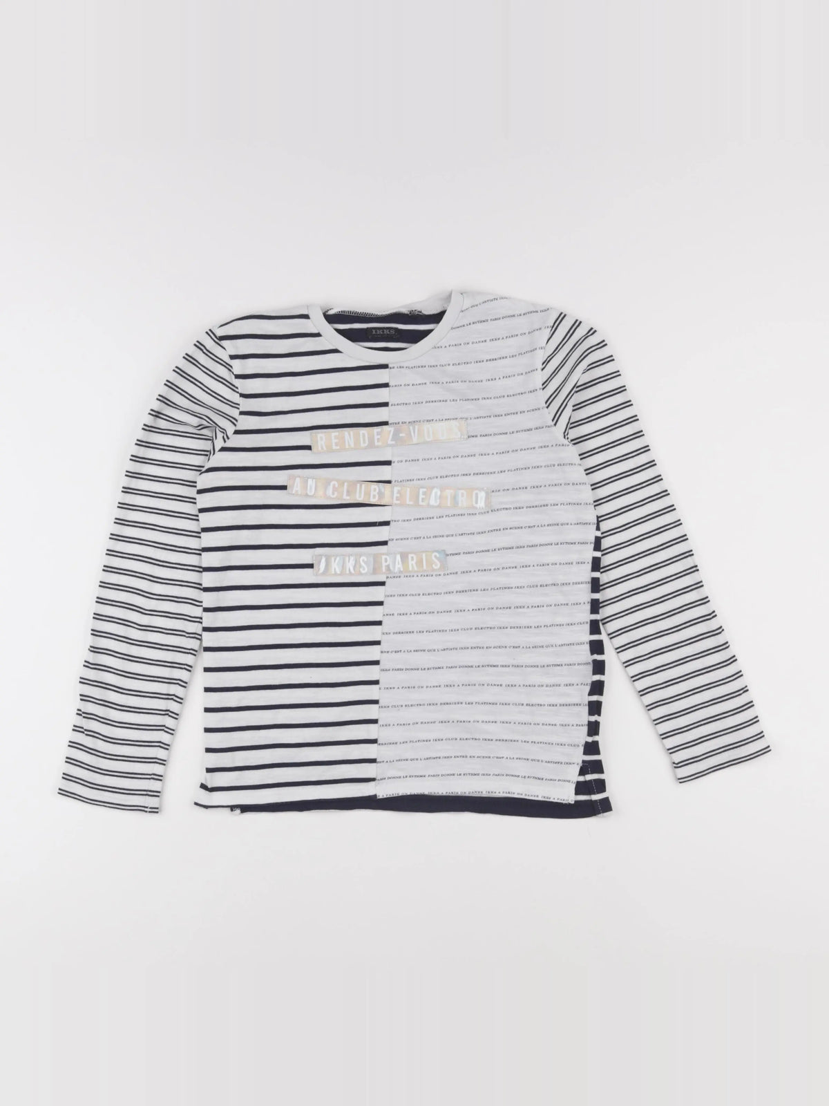 IKKS - tee-shirt blanc - 10 ans