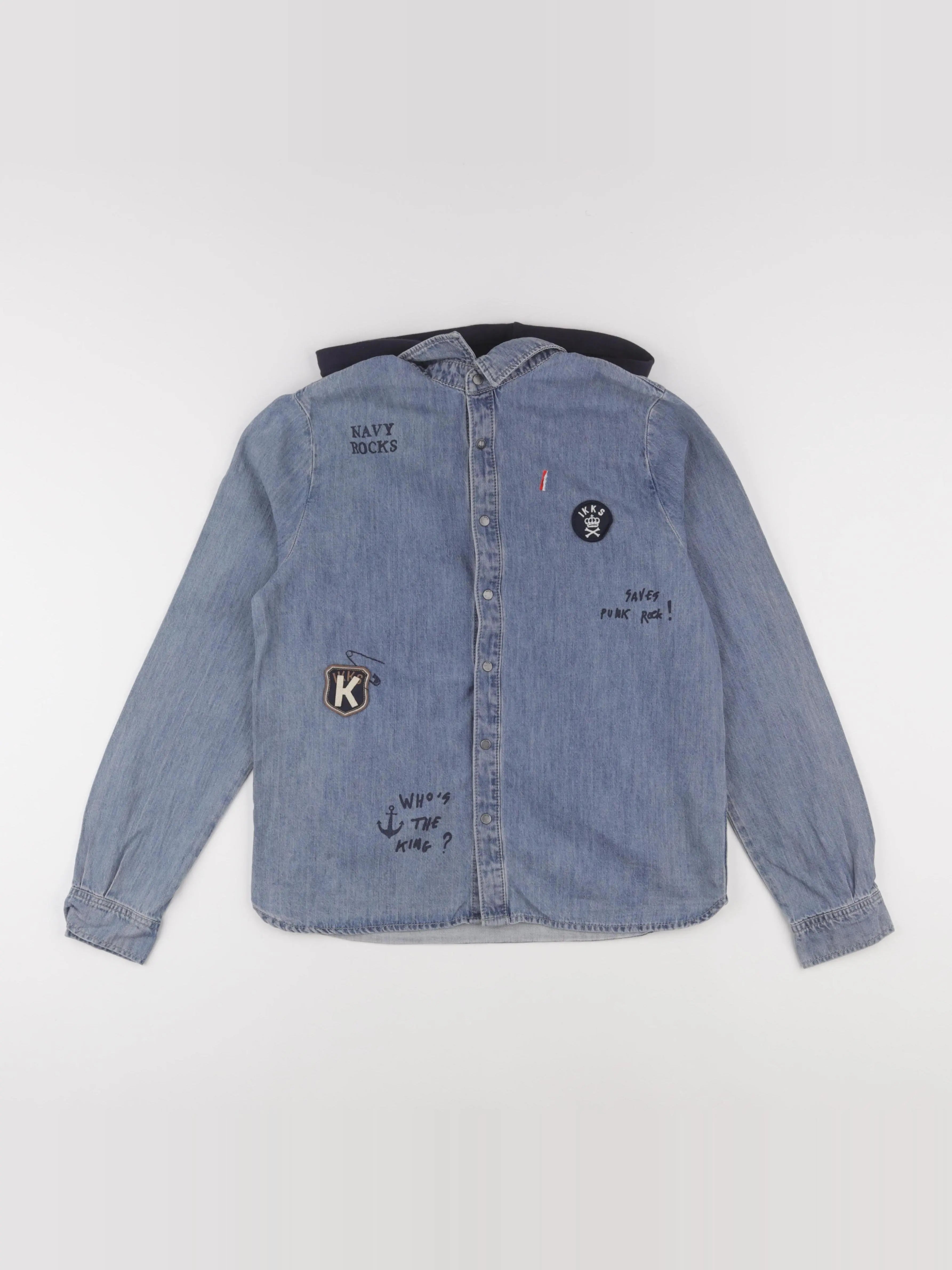 IKKS - chemise bleu - 12 ans