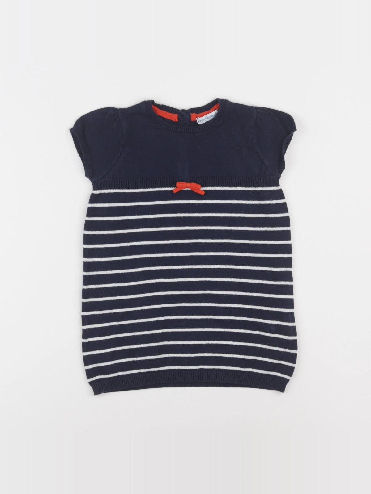 Vertbaudet - robe bleu - 12 mois