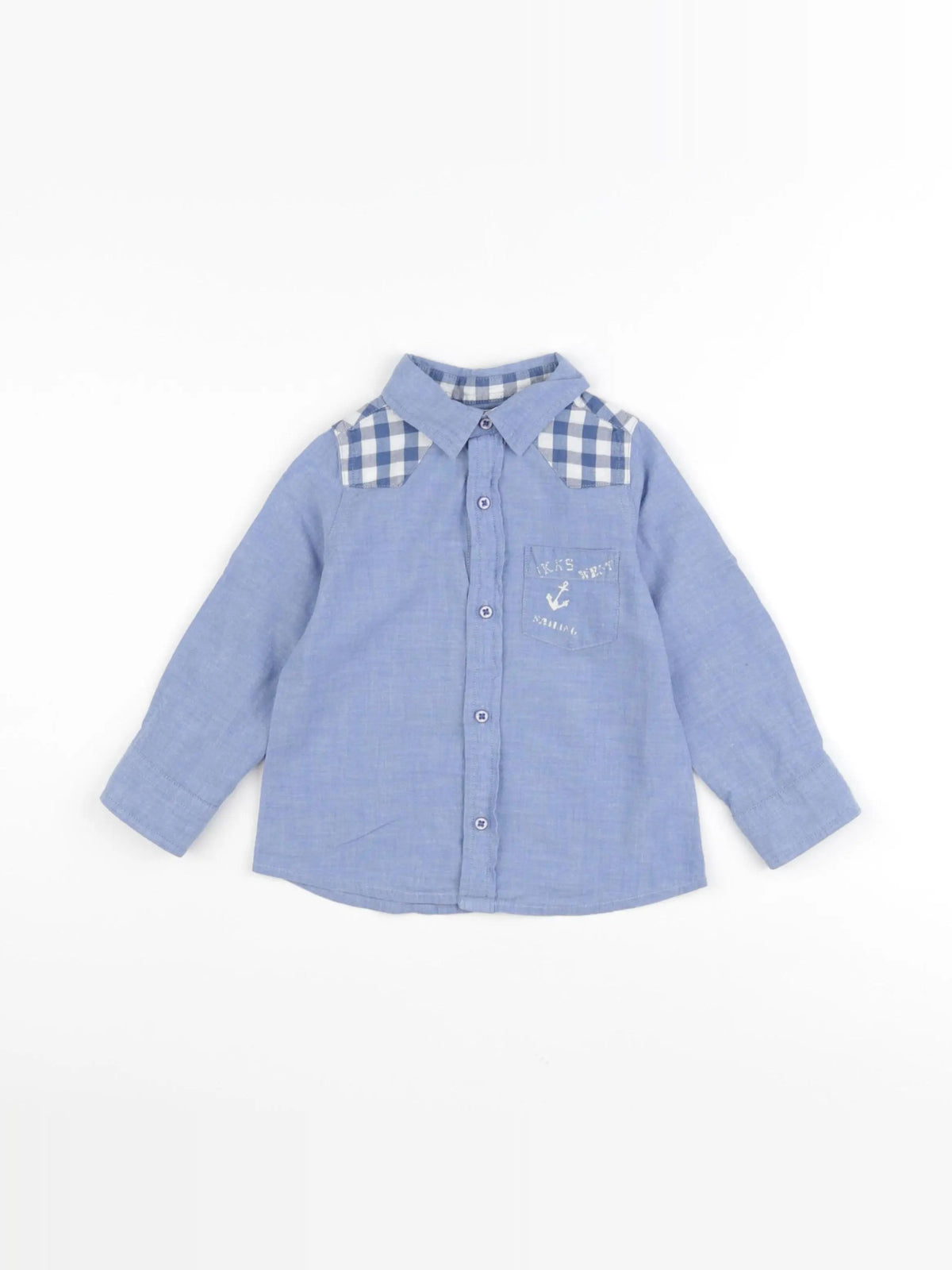 IKKS - chemise bleu - 18 mois
