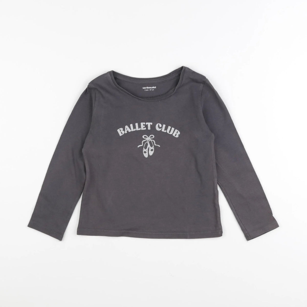Vertbaudet - tee-shirt gris - 3 ans