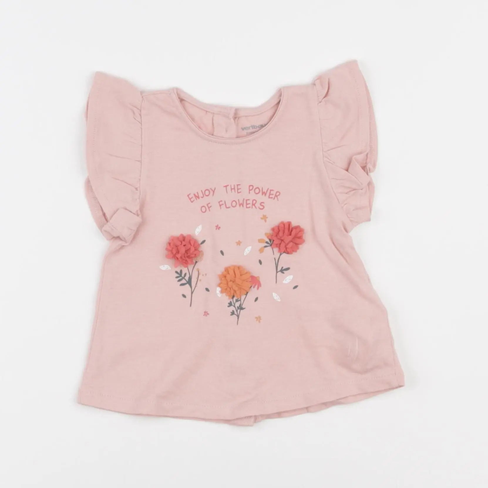 Vertbaudet - tee-shirt rose - 3 mois