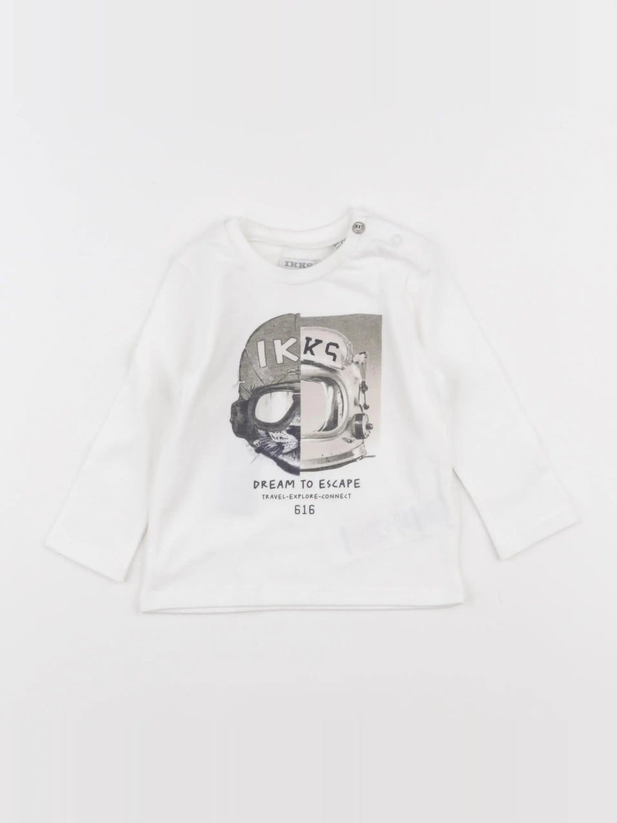 IKKS - tee-shirt blanc - 6 mois