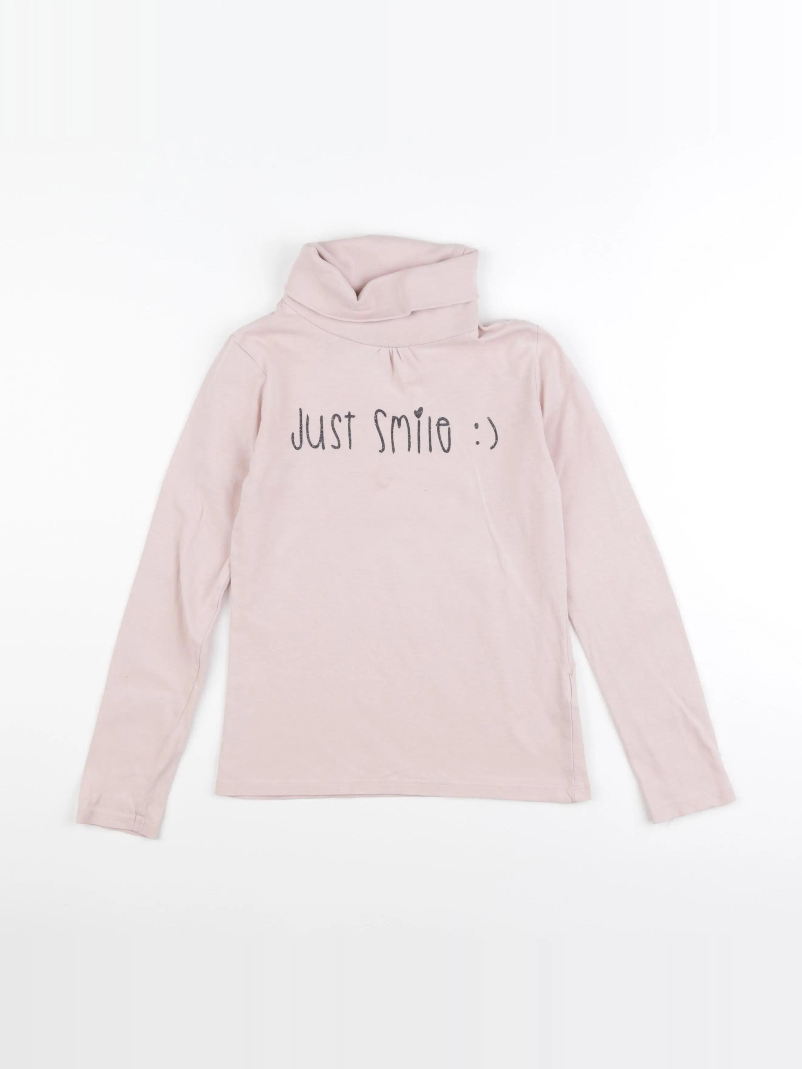 Vertbaudet - sous-pull rose - 10 ans