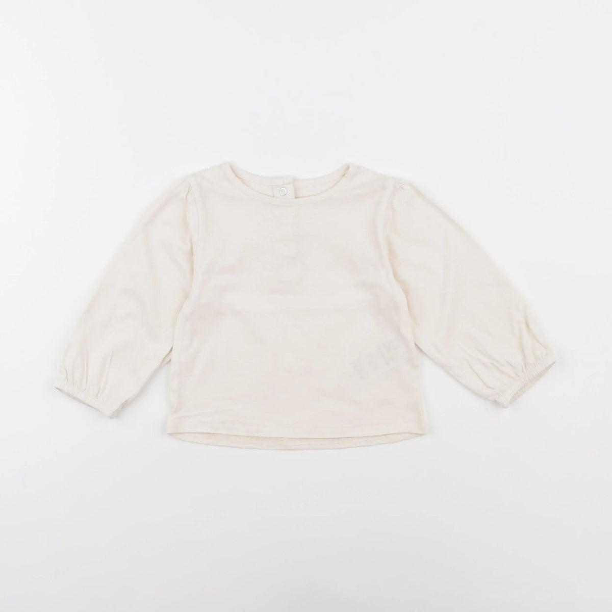 Vertbaudet - tee-shirt beige - 12 mois