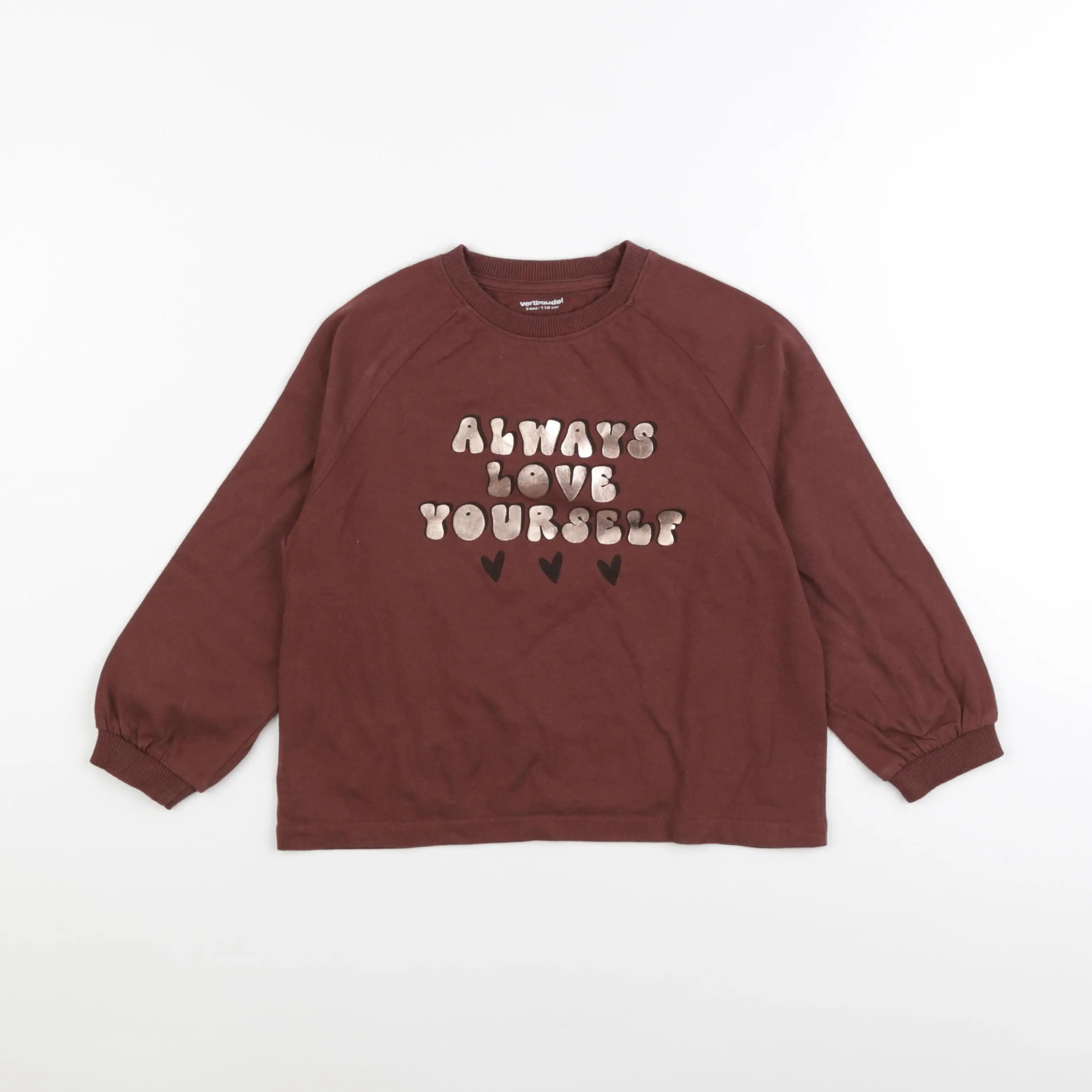 Vertbaudet - tee-shirt rouge - 5 ans