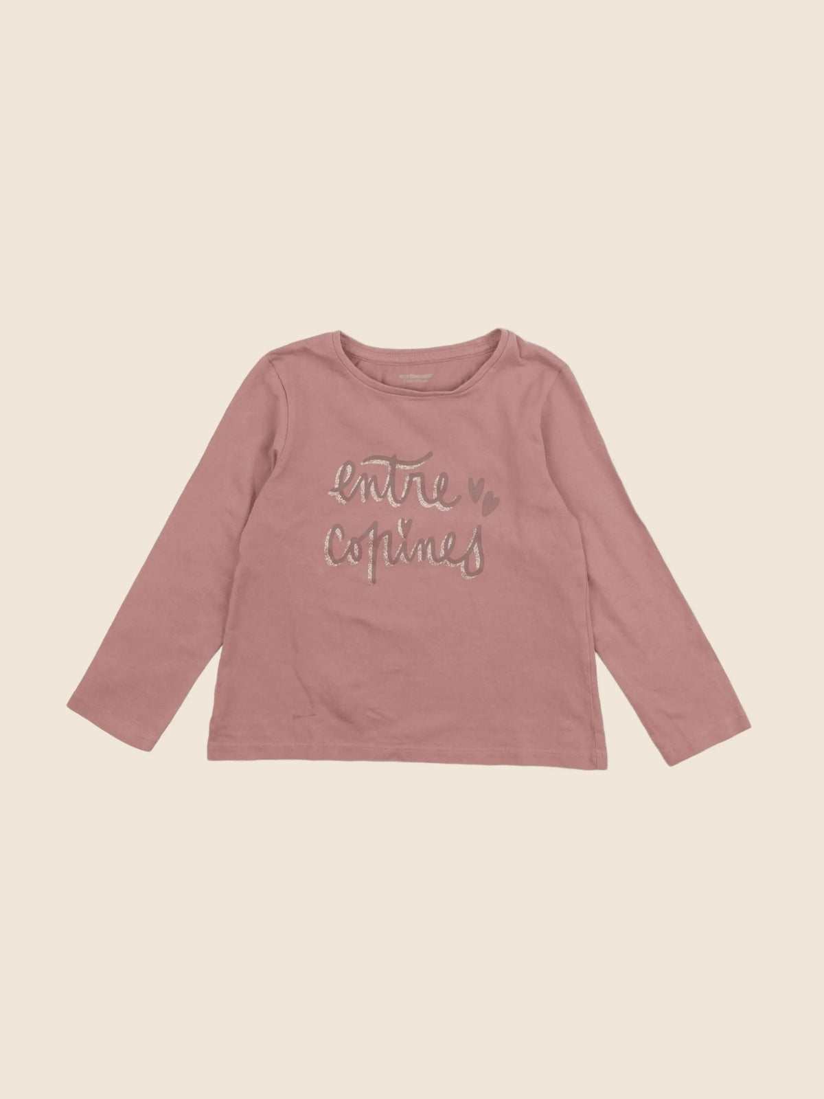 Vertbaudet - tee-shirt rose - 5 ans