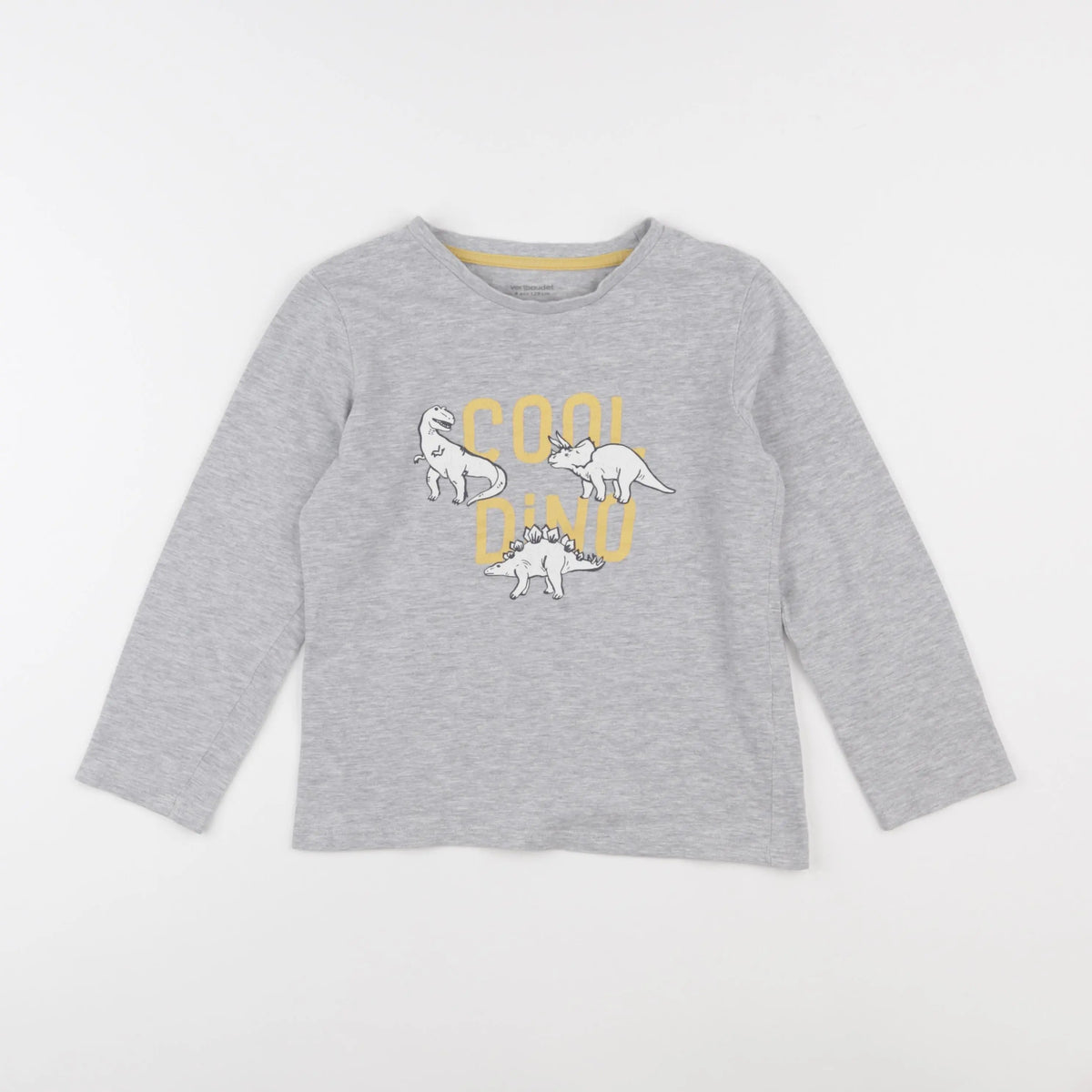 Vertbaudet - tee-shirt gris - 8 ans