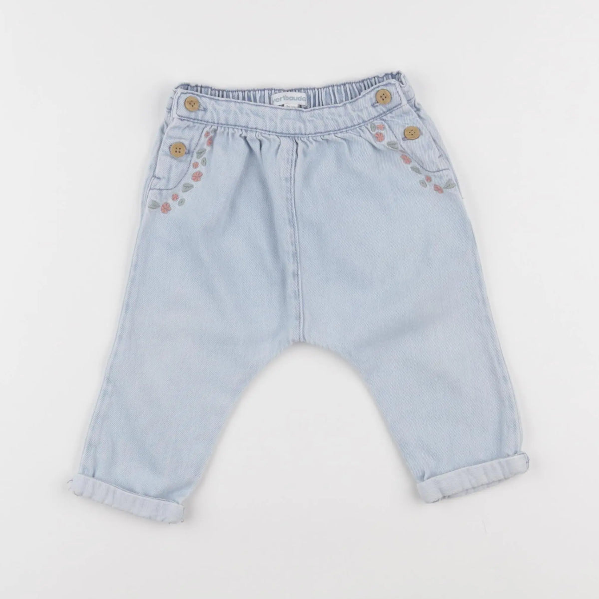 Vertbaudet - jean bleu - 12 mois