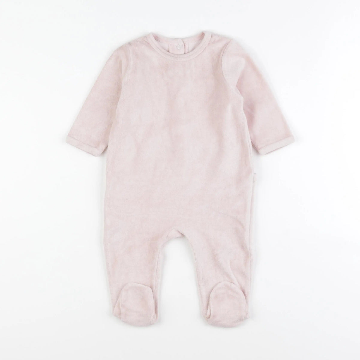 Vertbaudet - pyjama velours rose - 6 mois