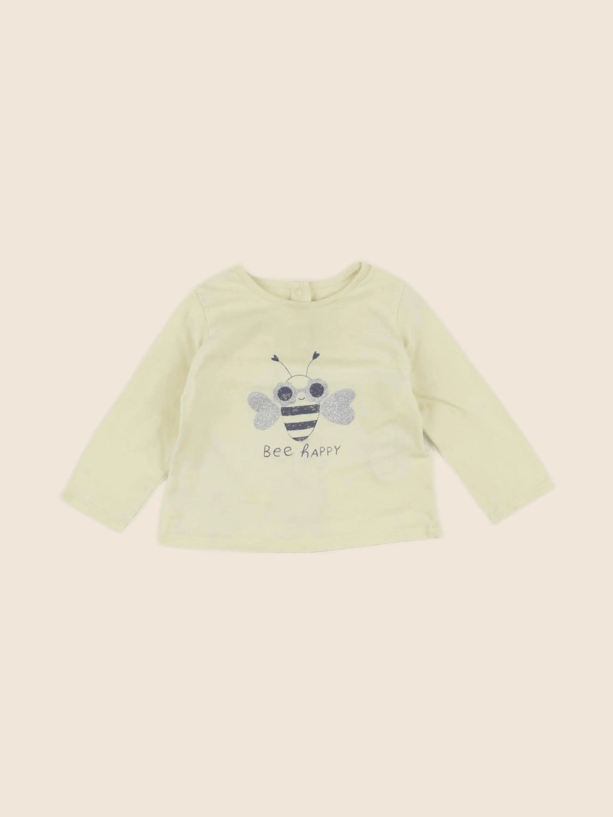 Vertbaudet - tee-shirt jaune - 6 mois