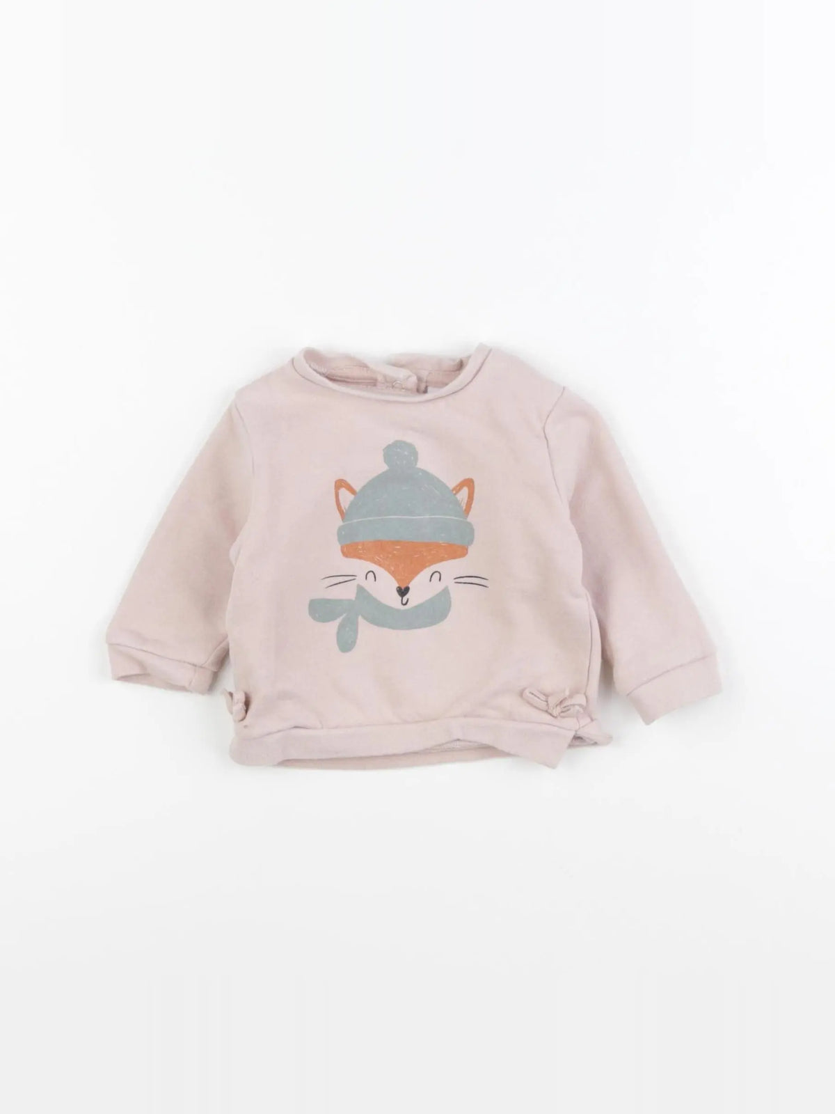 Vertbaudet - sweat rose - 3 mois