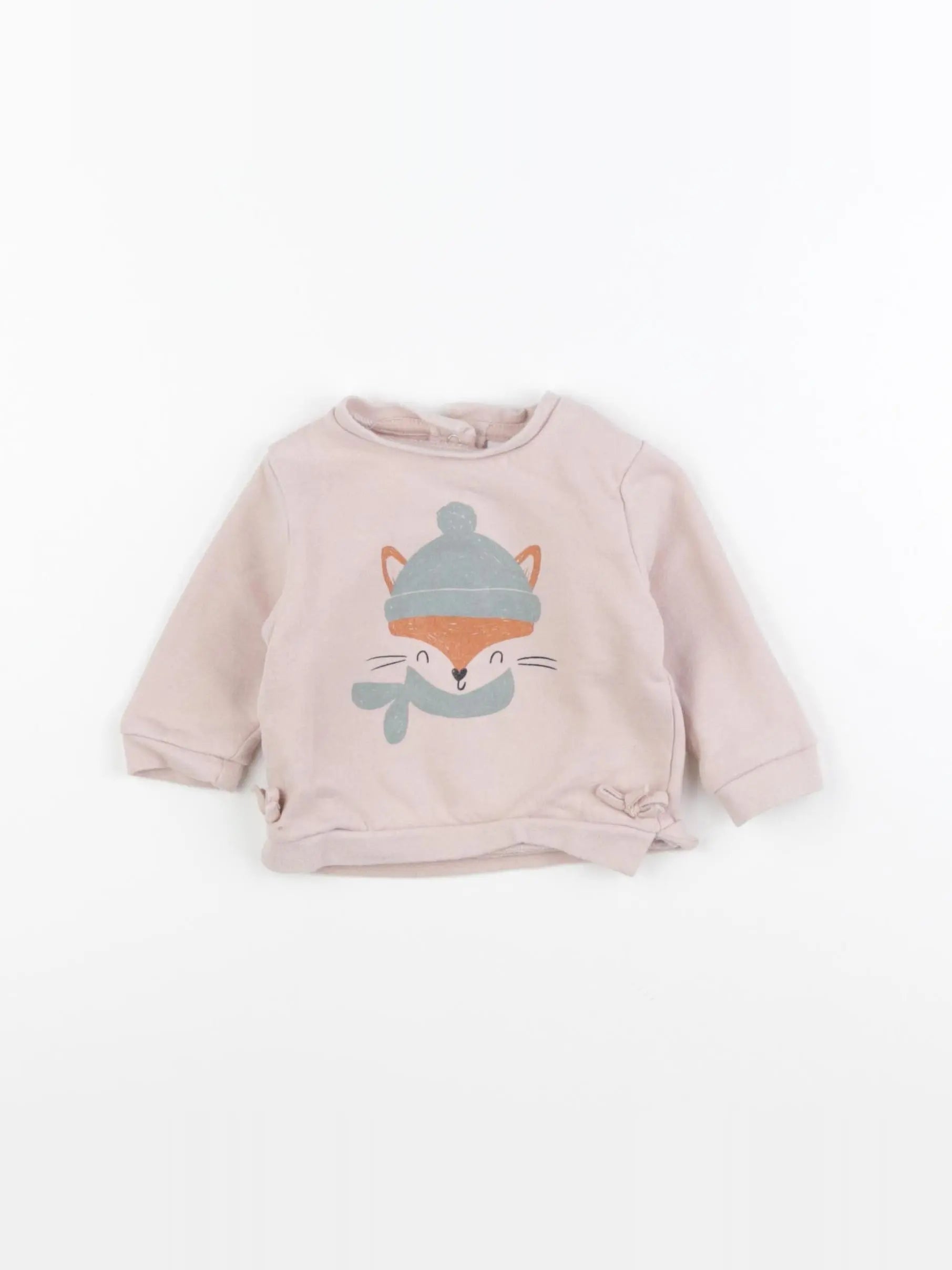 Vertbaudet - sweat rose - 3 mois