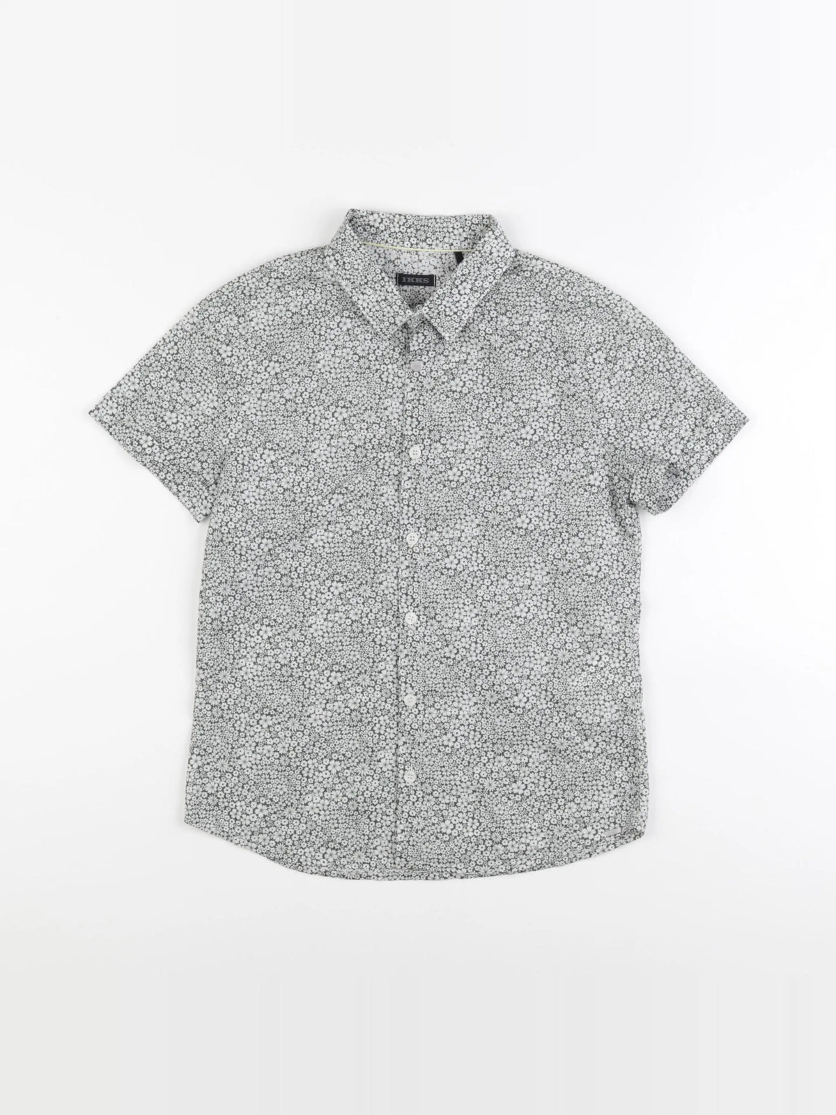IKKS - chemise vert, beige - 10 ans