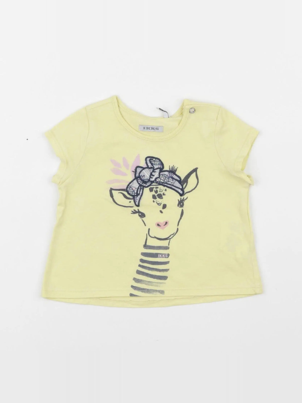 IKKS - tee-shirt jaune - 12 mois