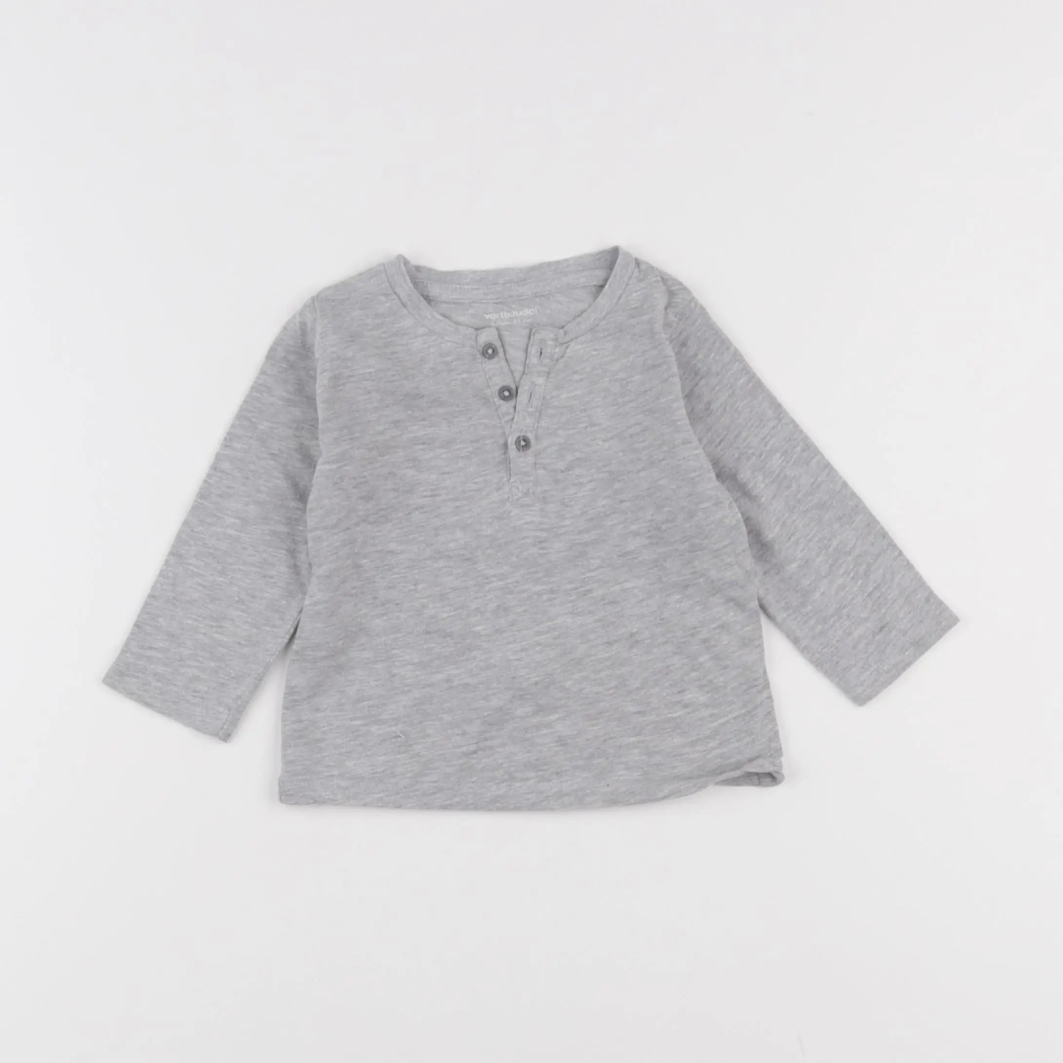Vertbaudet - tee-shirt gris - 6 mois