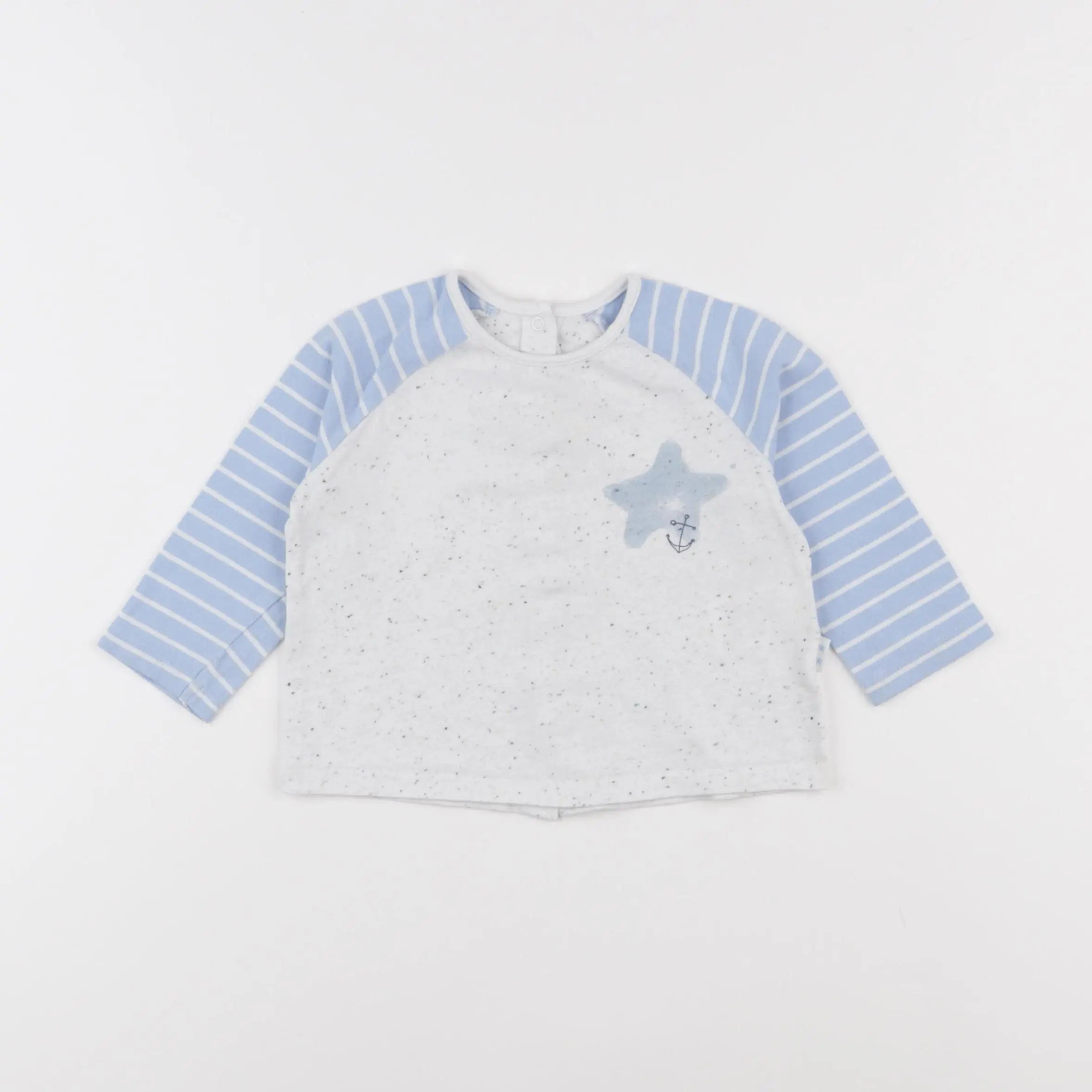 Vertbaudet - tee-shirt beige - 12 mois