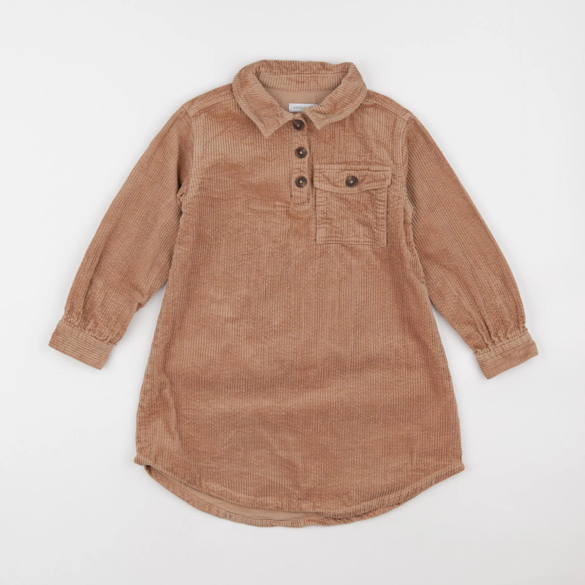 Vertbaudet - robe marron - 6 ans