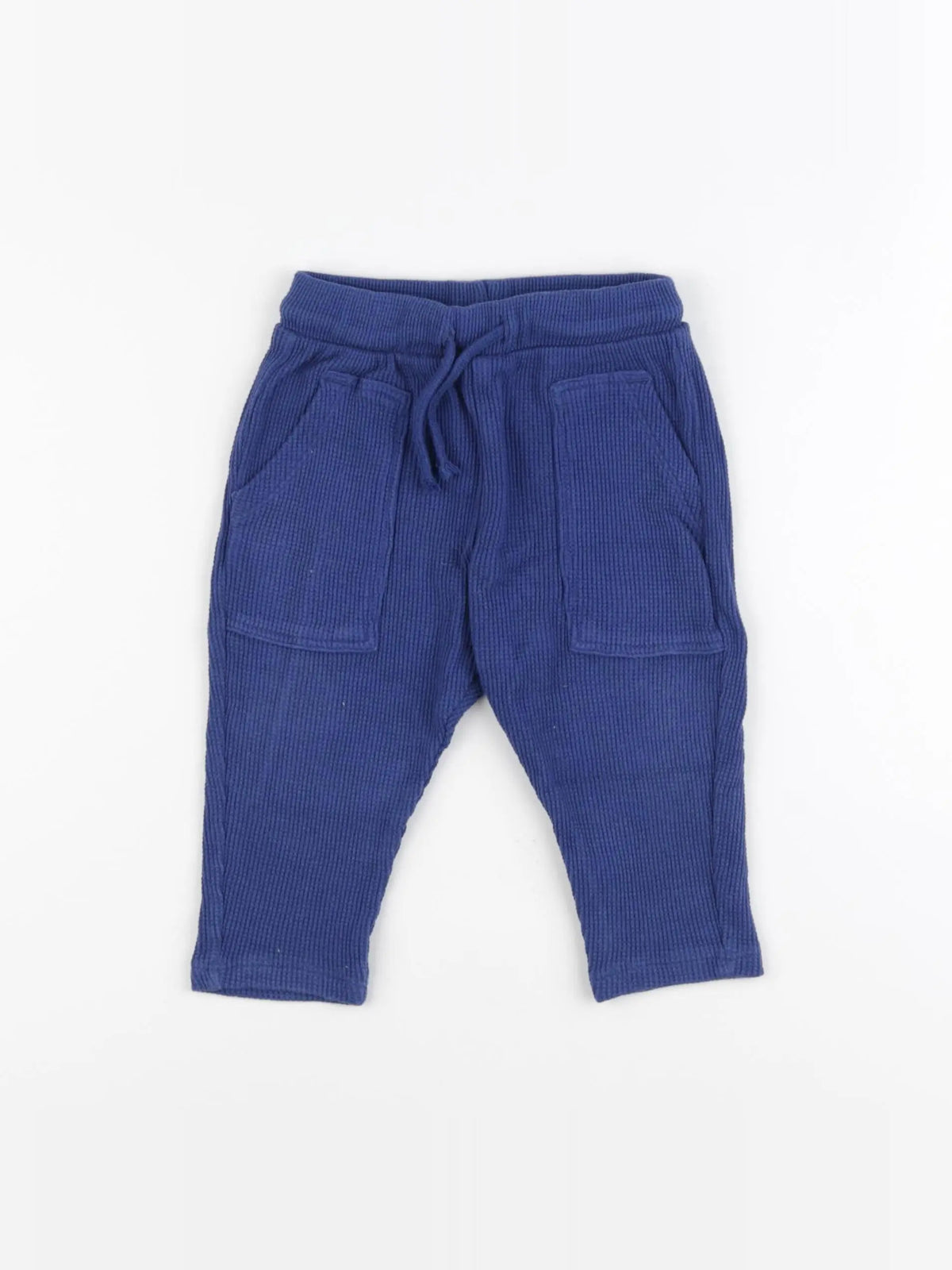 H&M - pantalon bleu - 9/12 mois