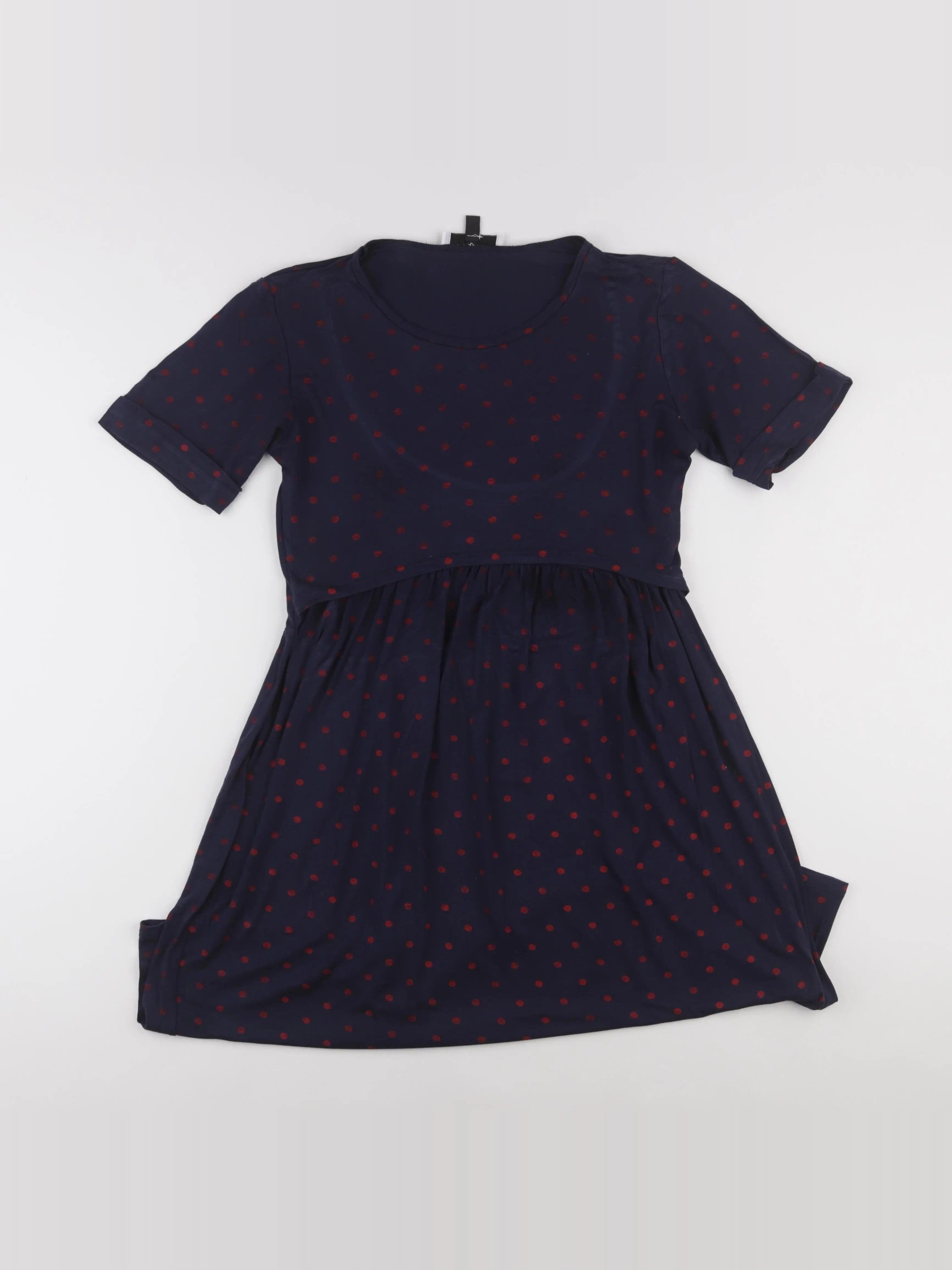 Envie de fraise - robe grossesse, allaitement bleu - 38 à 40