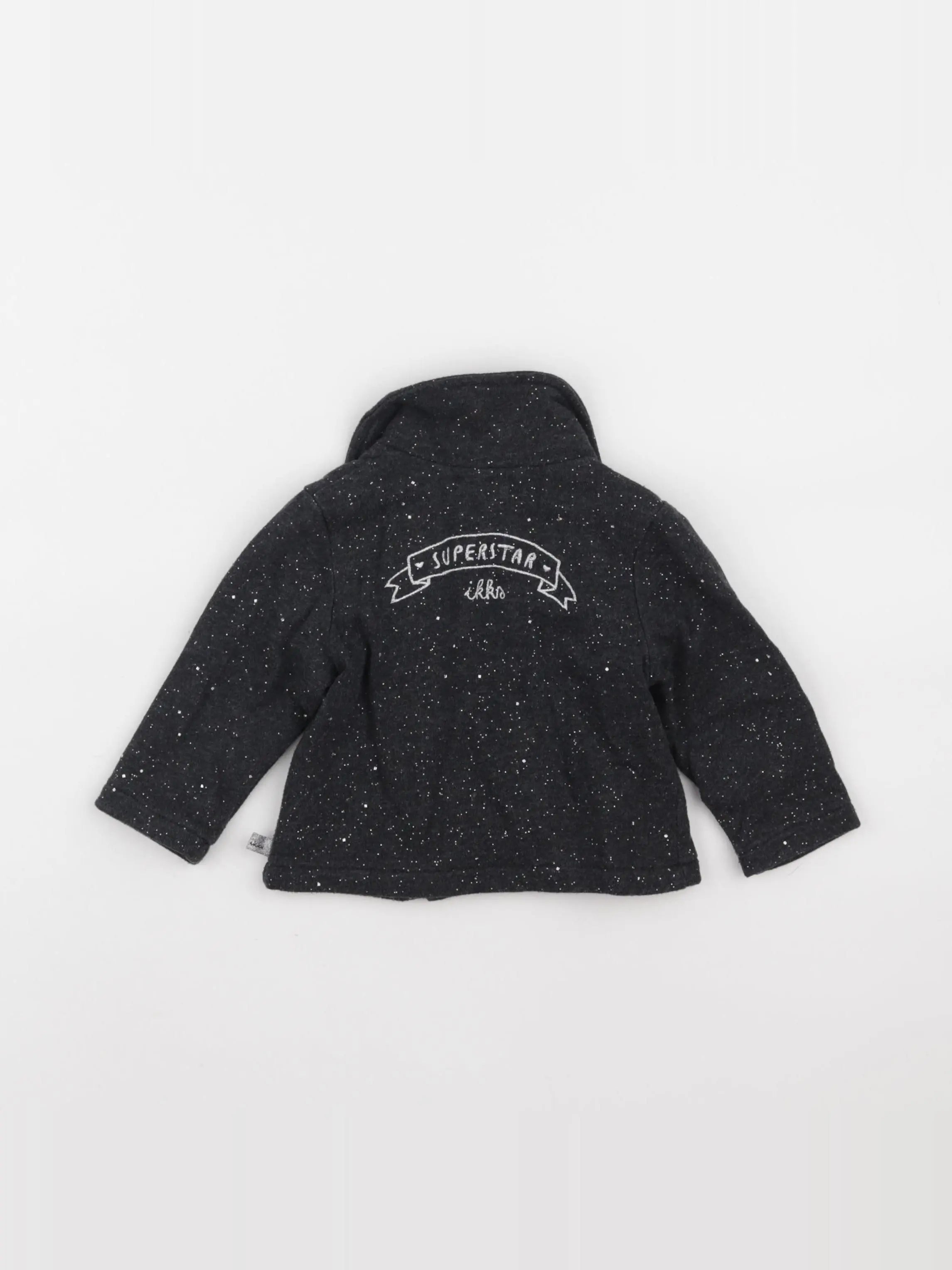IKKS - sweat gris, argent - 12 mois