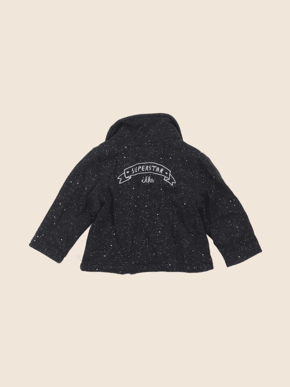 IKKS - sweat gris, argent - 12 mois