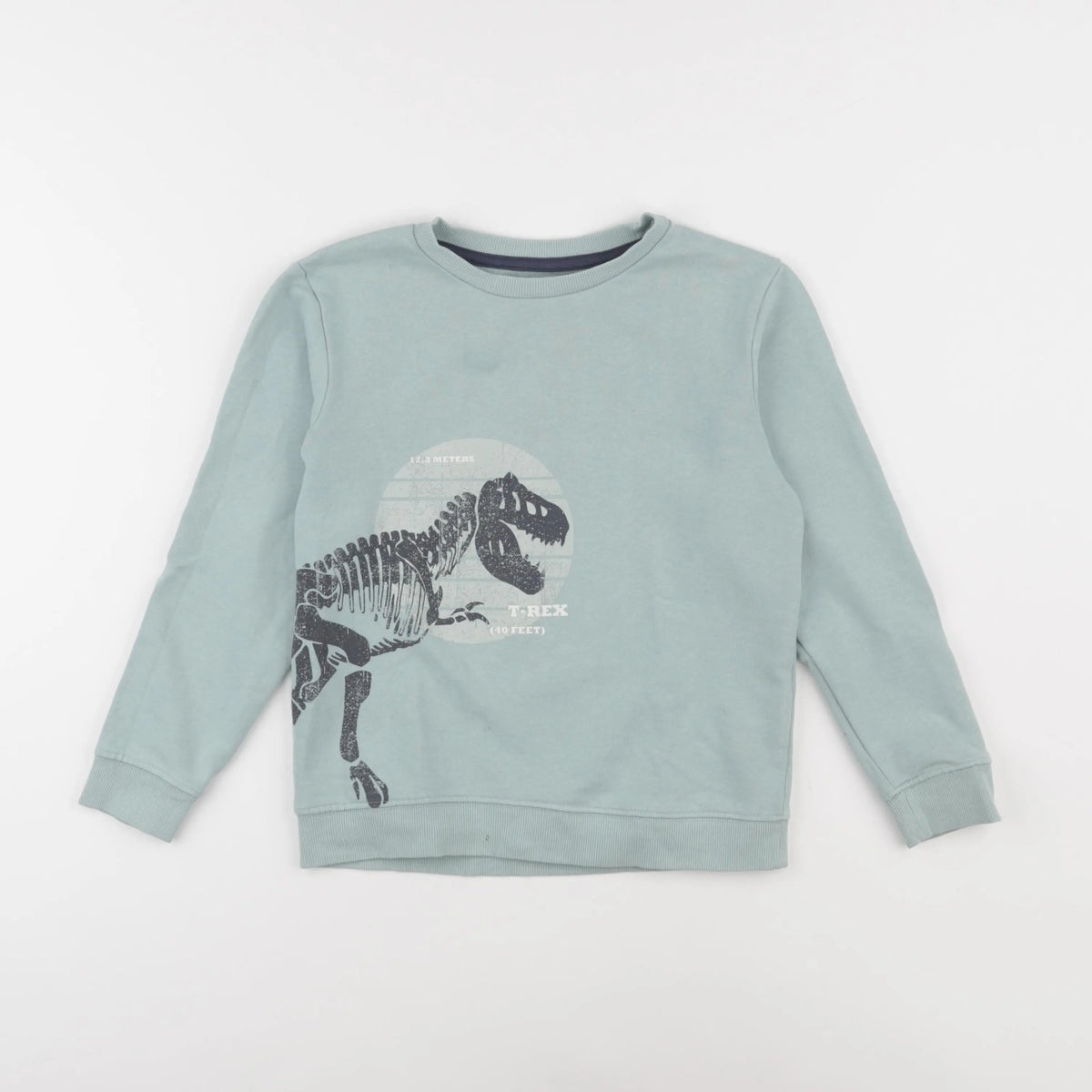 Vertbaudet - sweat vert - 8 ans