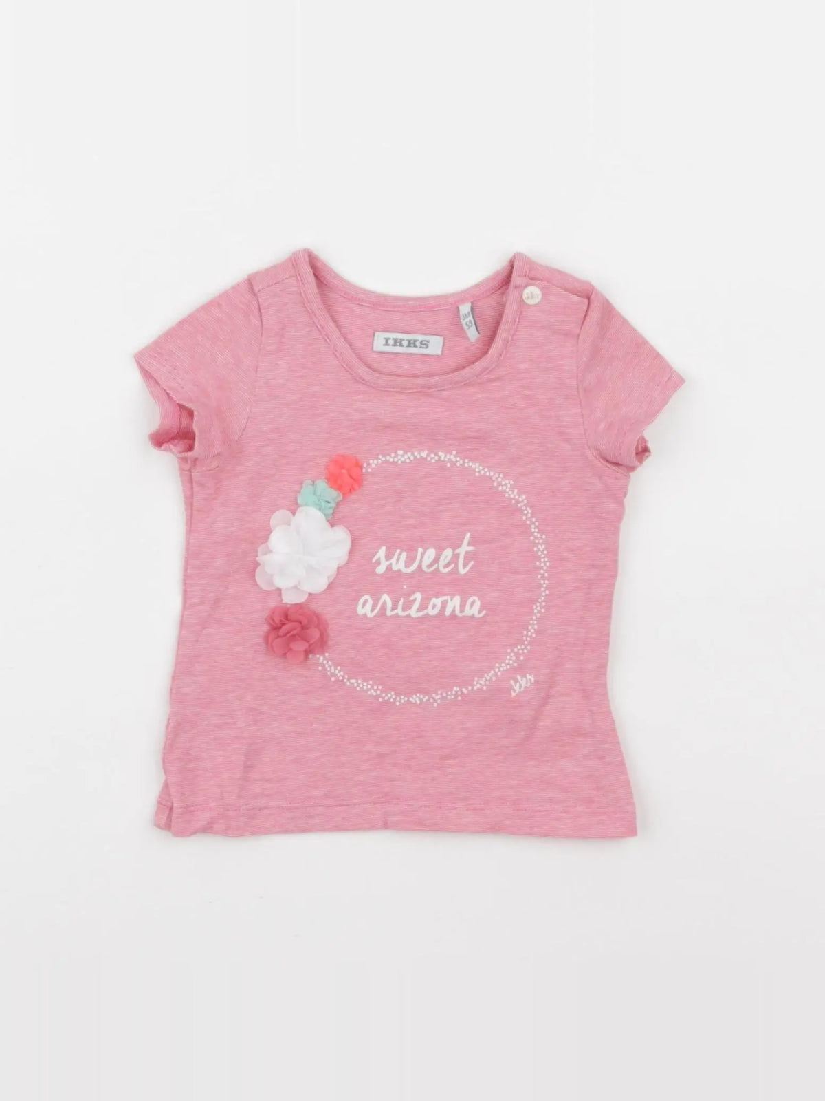 IKKS - tee-shirt rose - 3 mois
