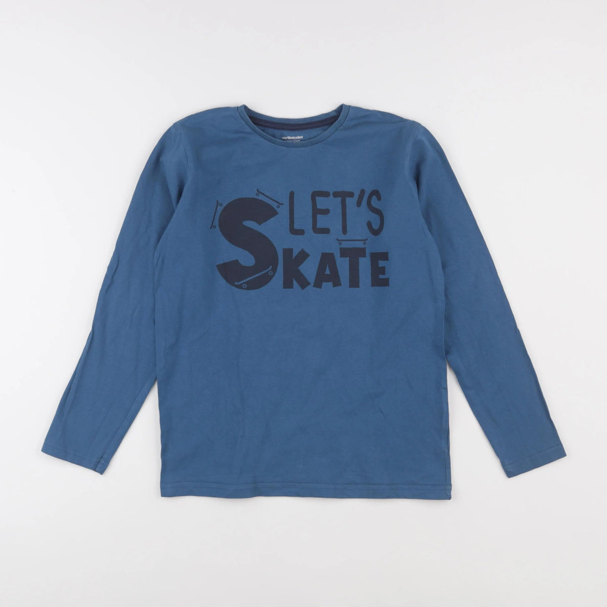 Vertbaudet - tee-shirt bleu - 12 ans