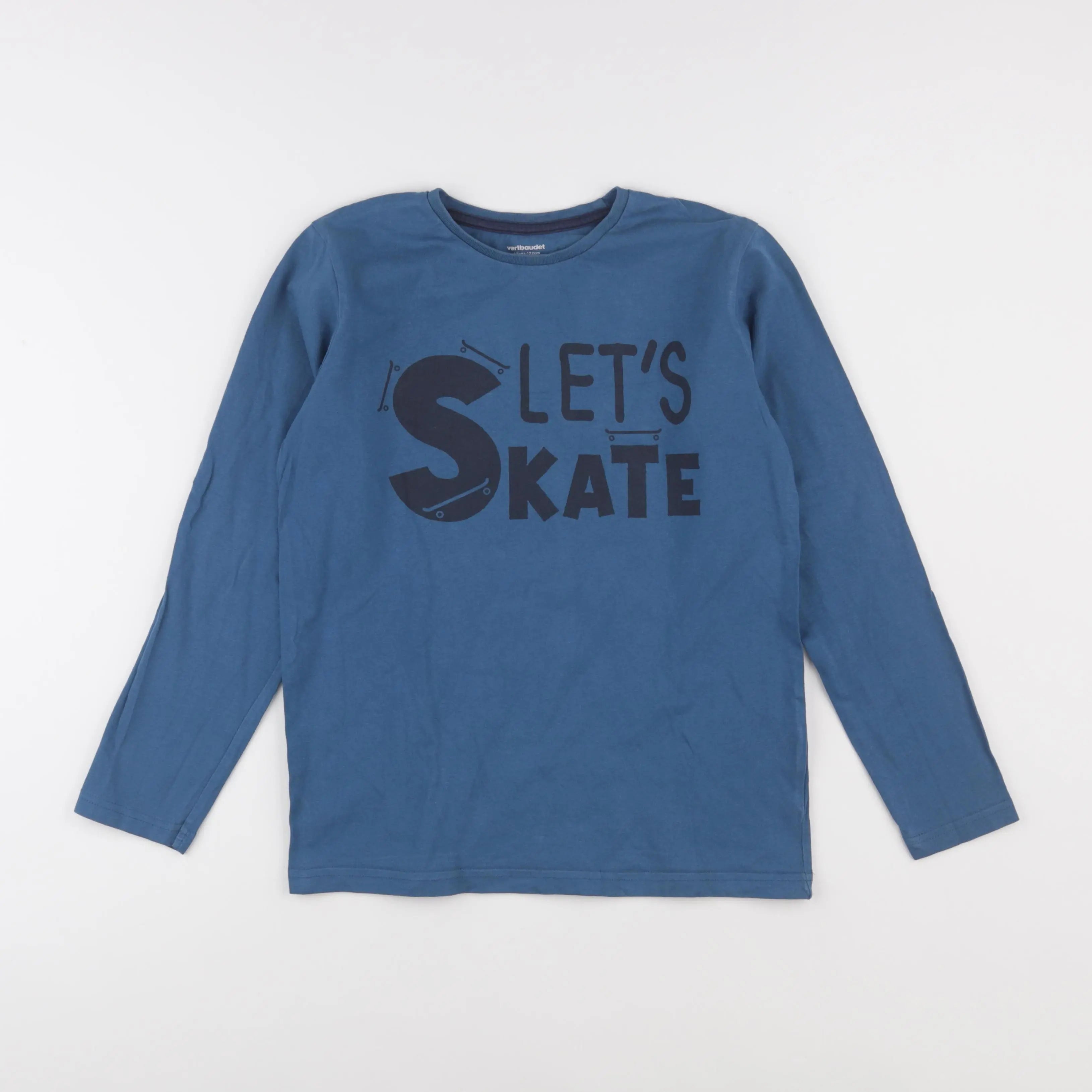 Vertbaudet - tee-shirt bleu - 12 ans