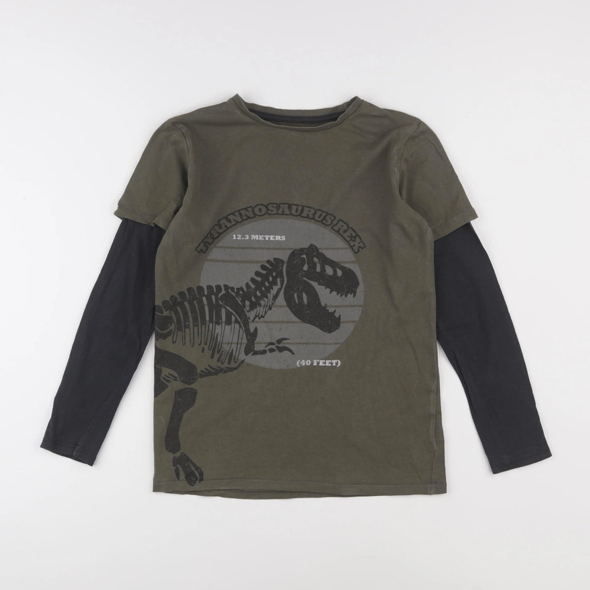 Vertbaudet - tee-shirt vert - 12 ans