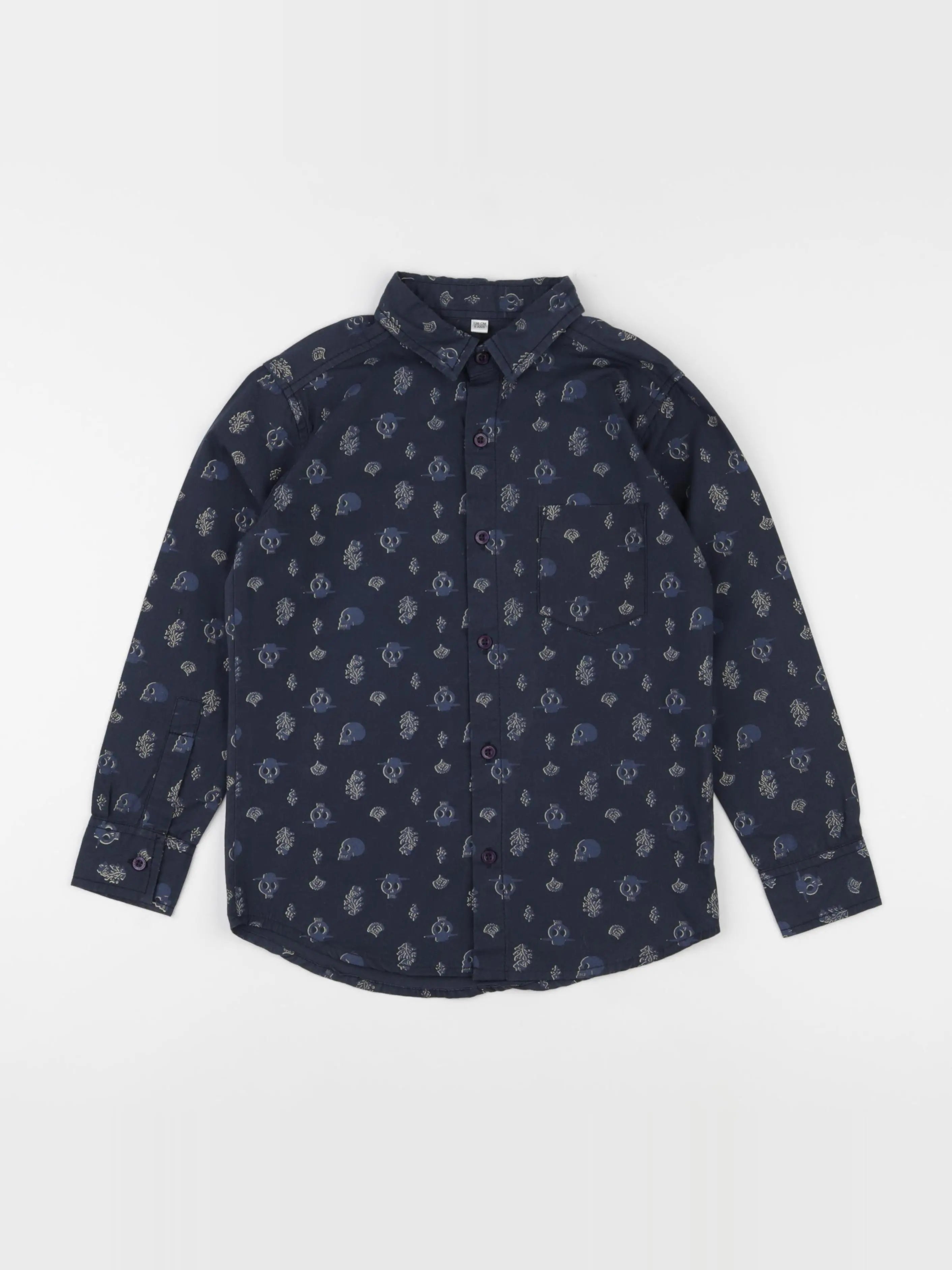 Vertbaudet - chemise bleu - 8 ans