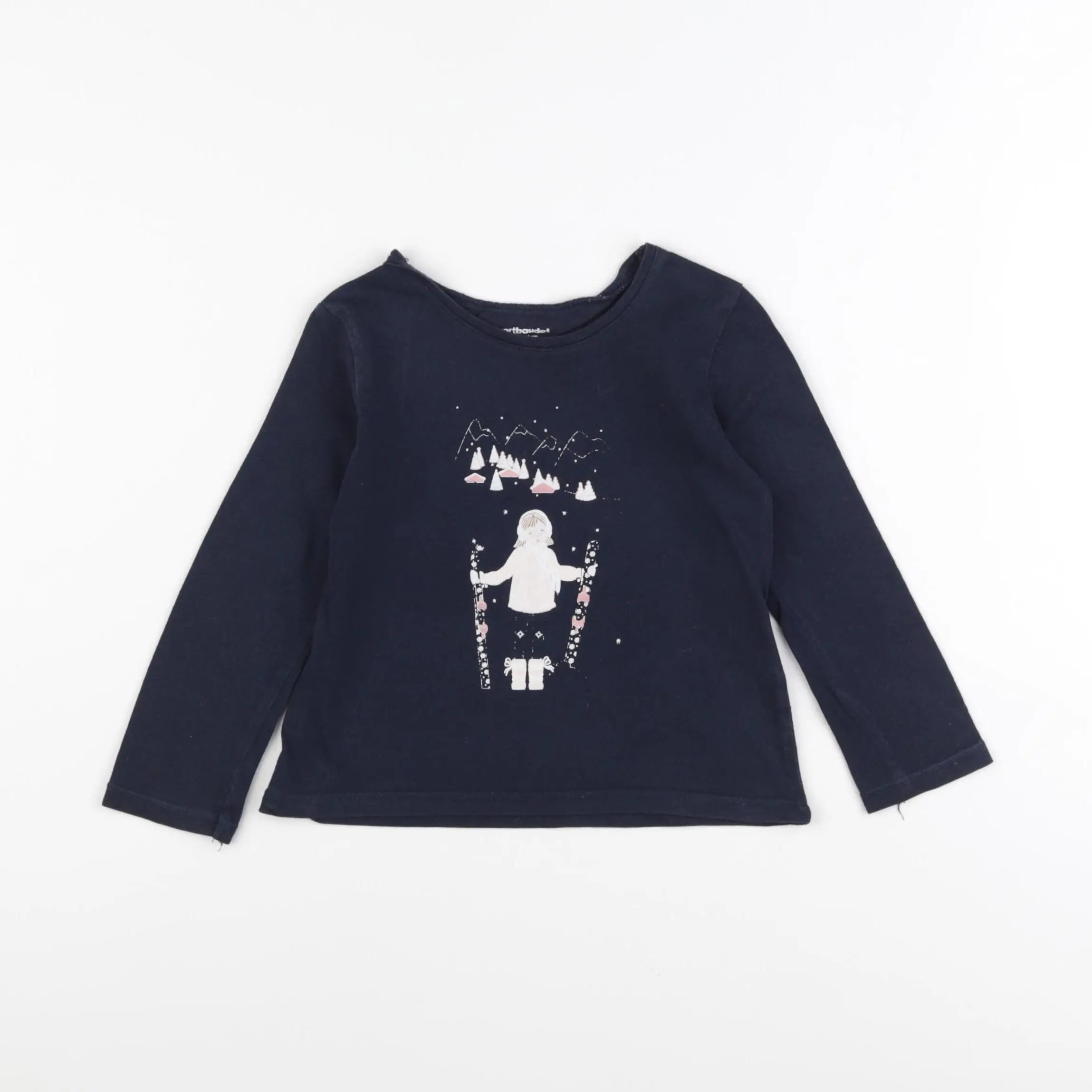 Vertbaudet - tee-shirt bleu - 3 ans