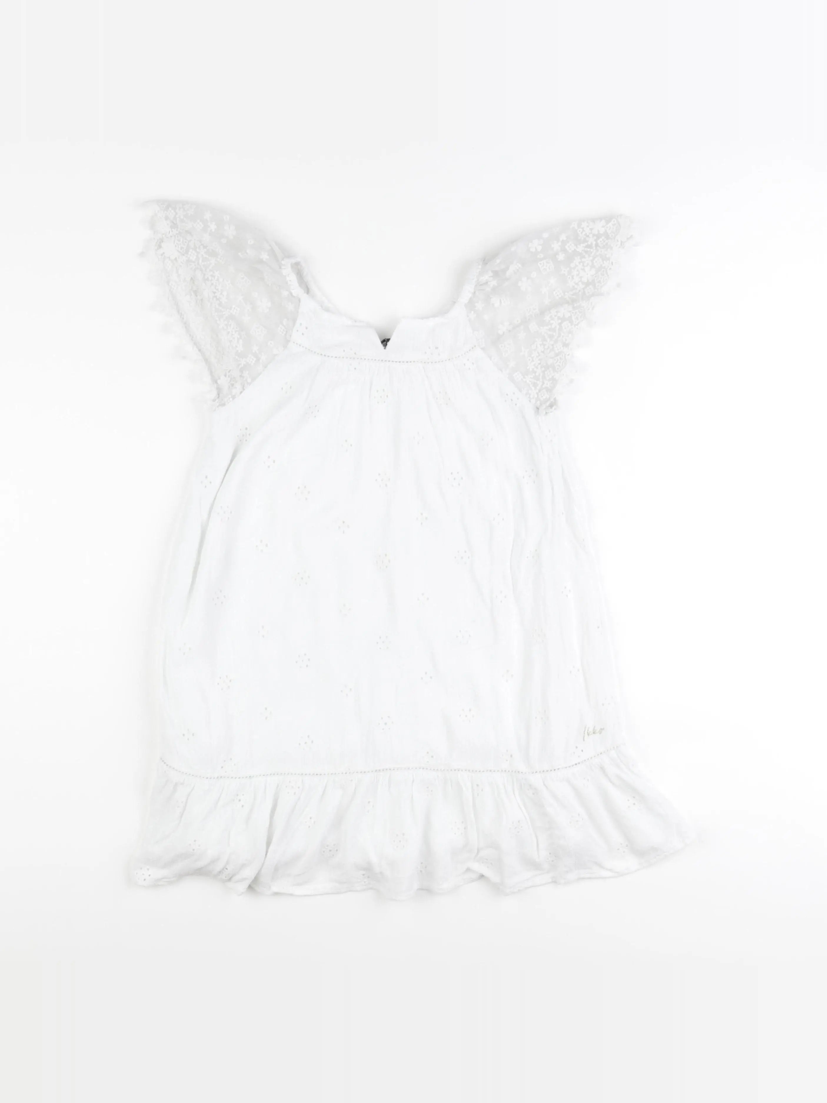 IKKS - robe blanc - 8 ans