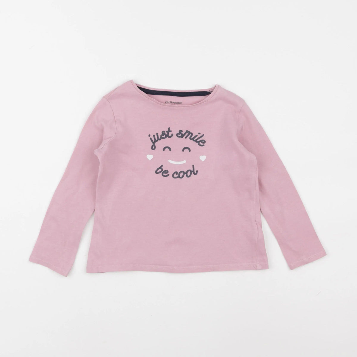 Vertbaudet - tee-shirt rose - 4 ans