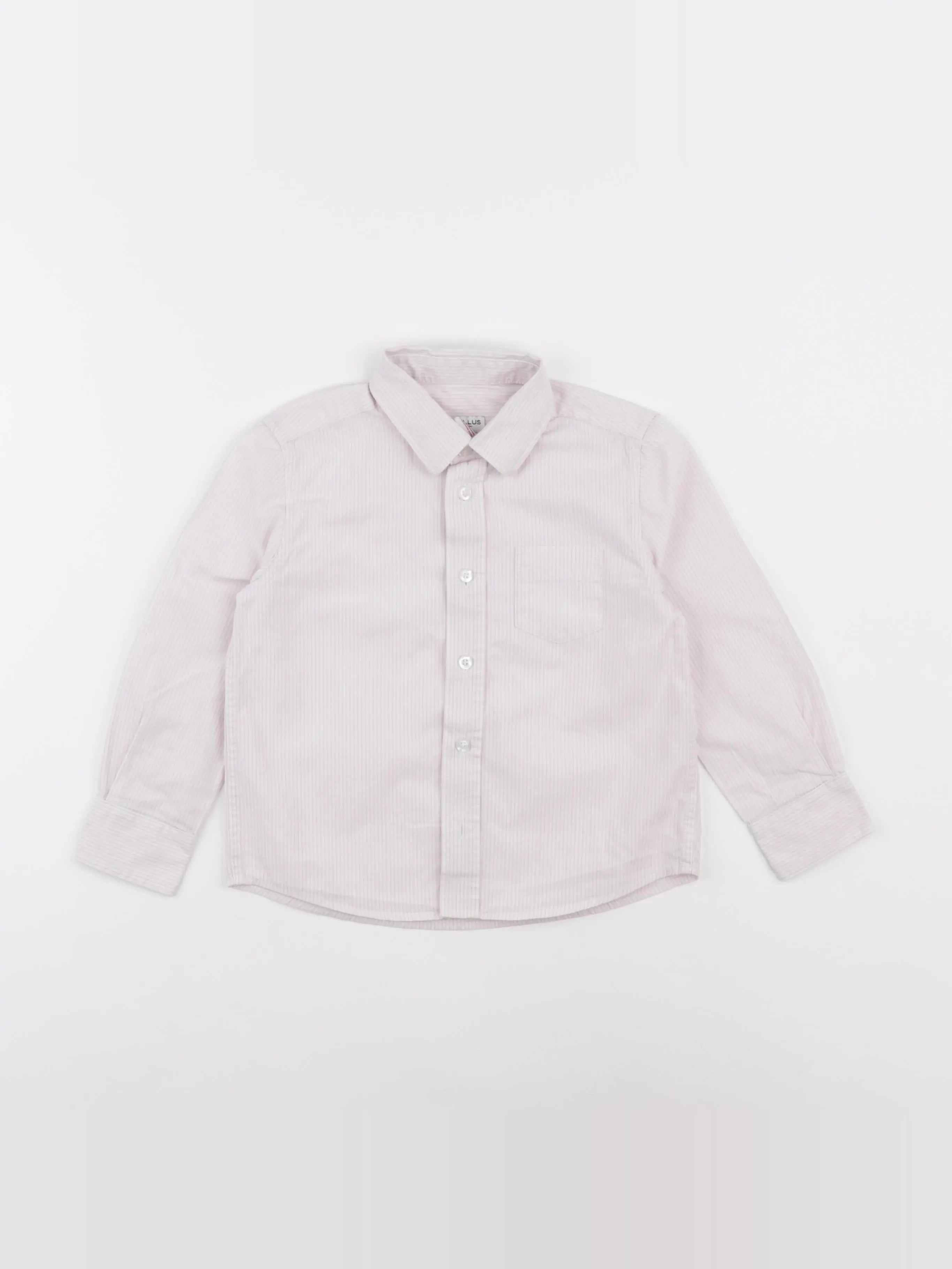 Cyrillus - chemise rose, blanc - 4 ans