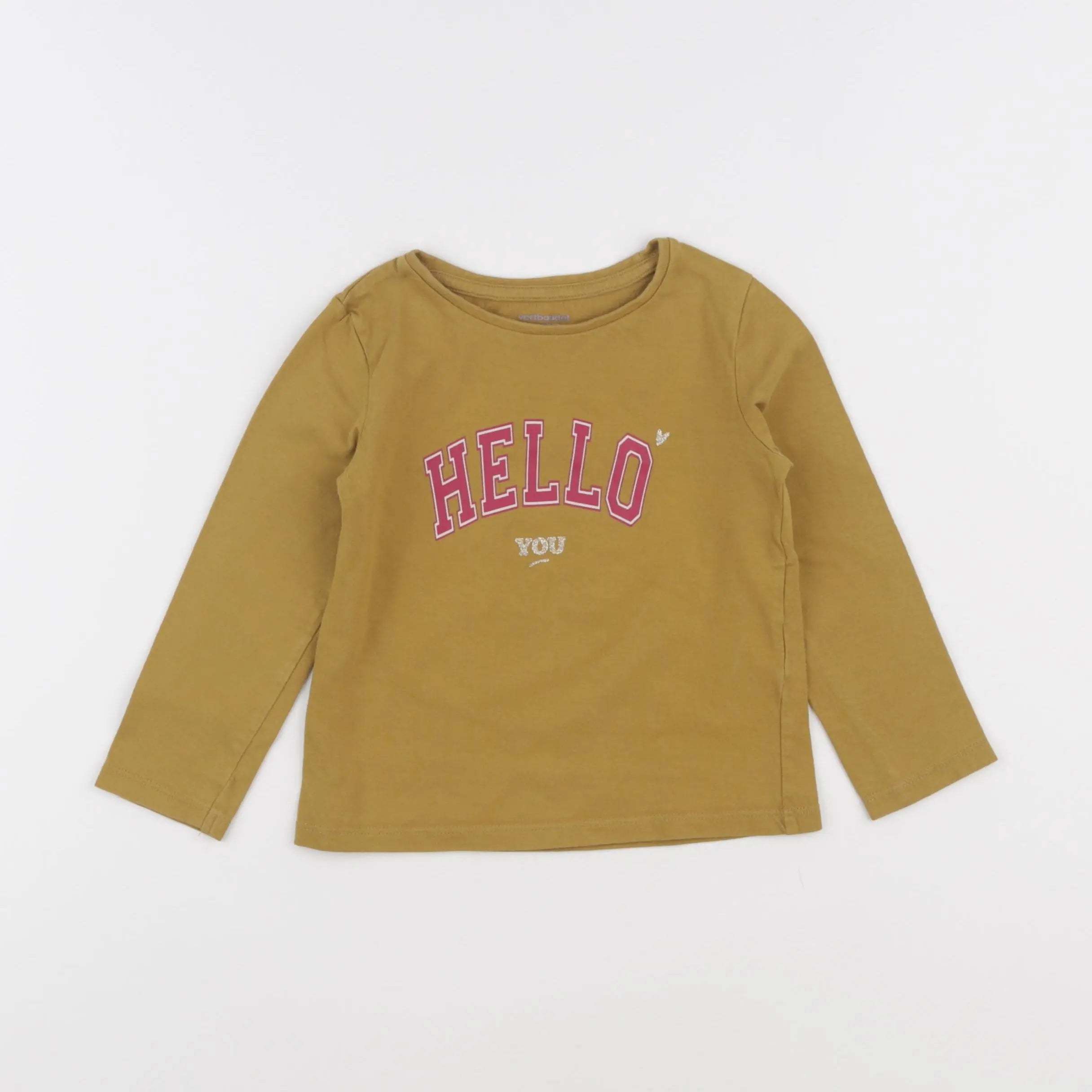 Vertbaudet - tee-shirt jaune - 3 ans