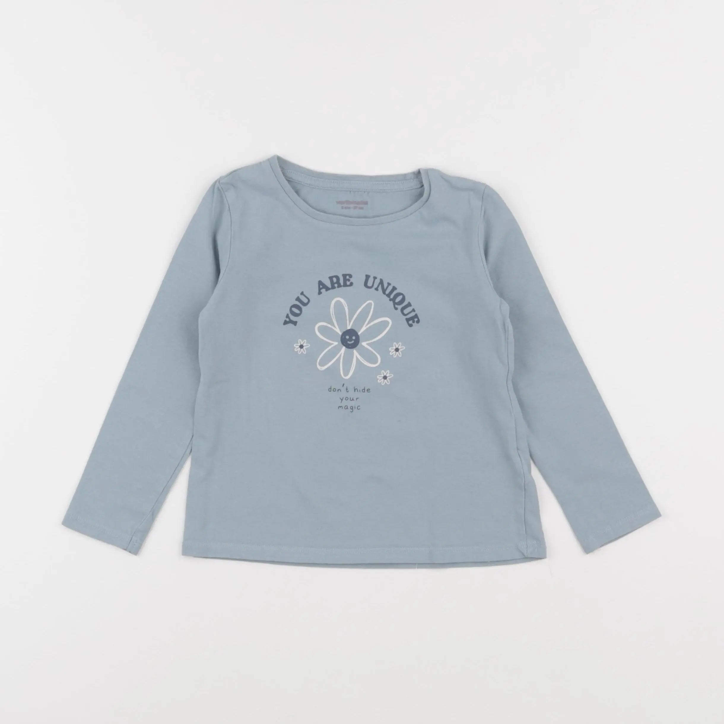 Vertbaudet - tee-shirt bleu - 3 ans