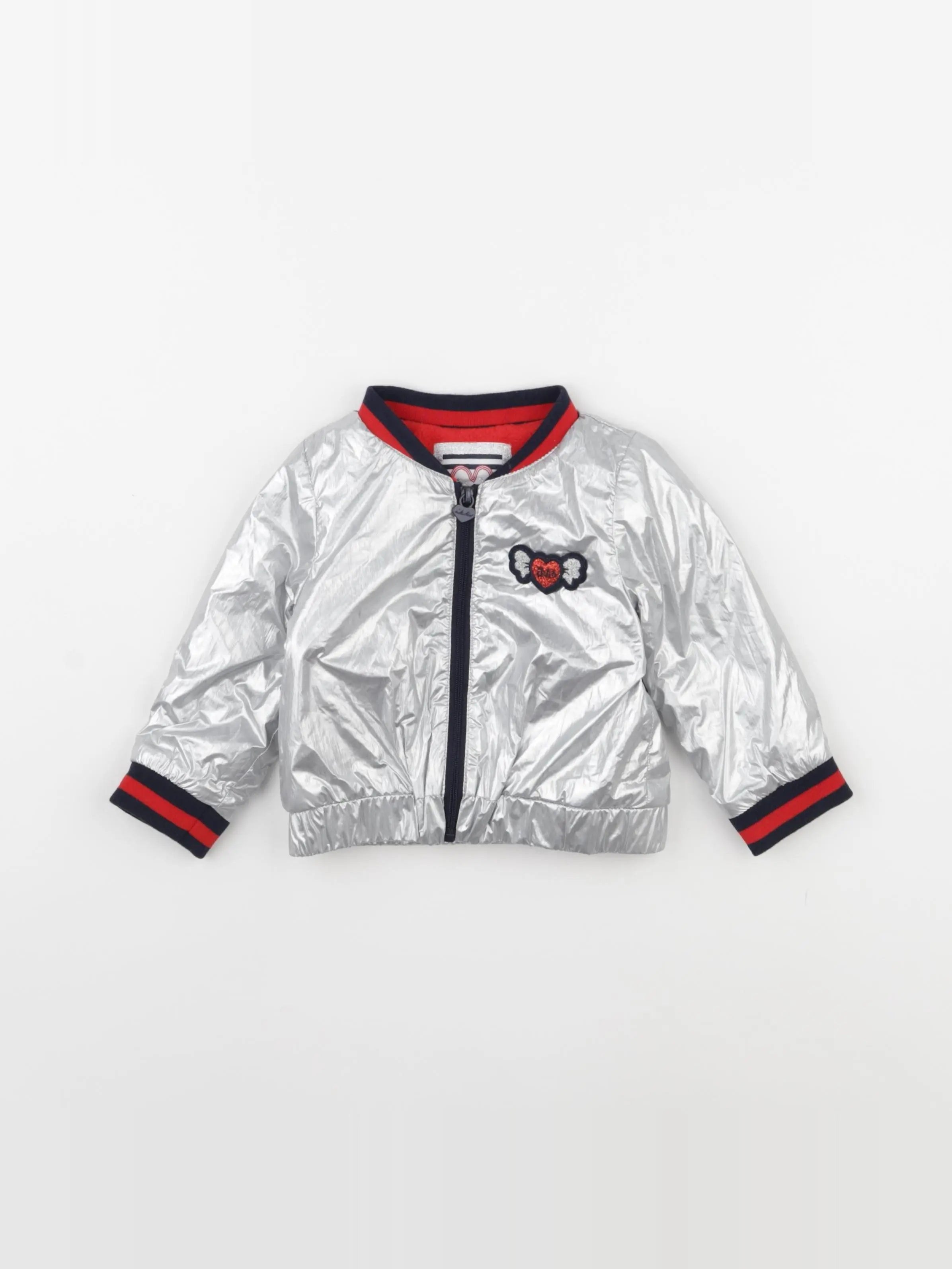 IKKS - veste gris, argent - 12 mois