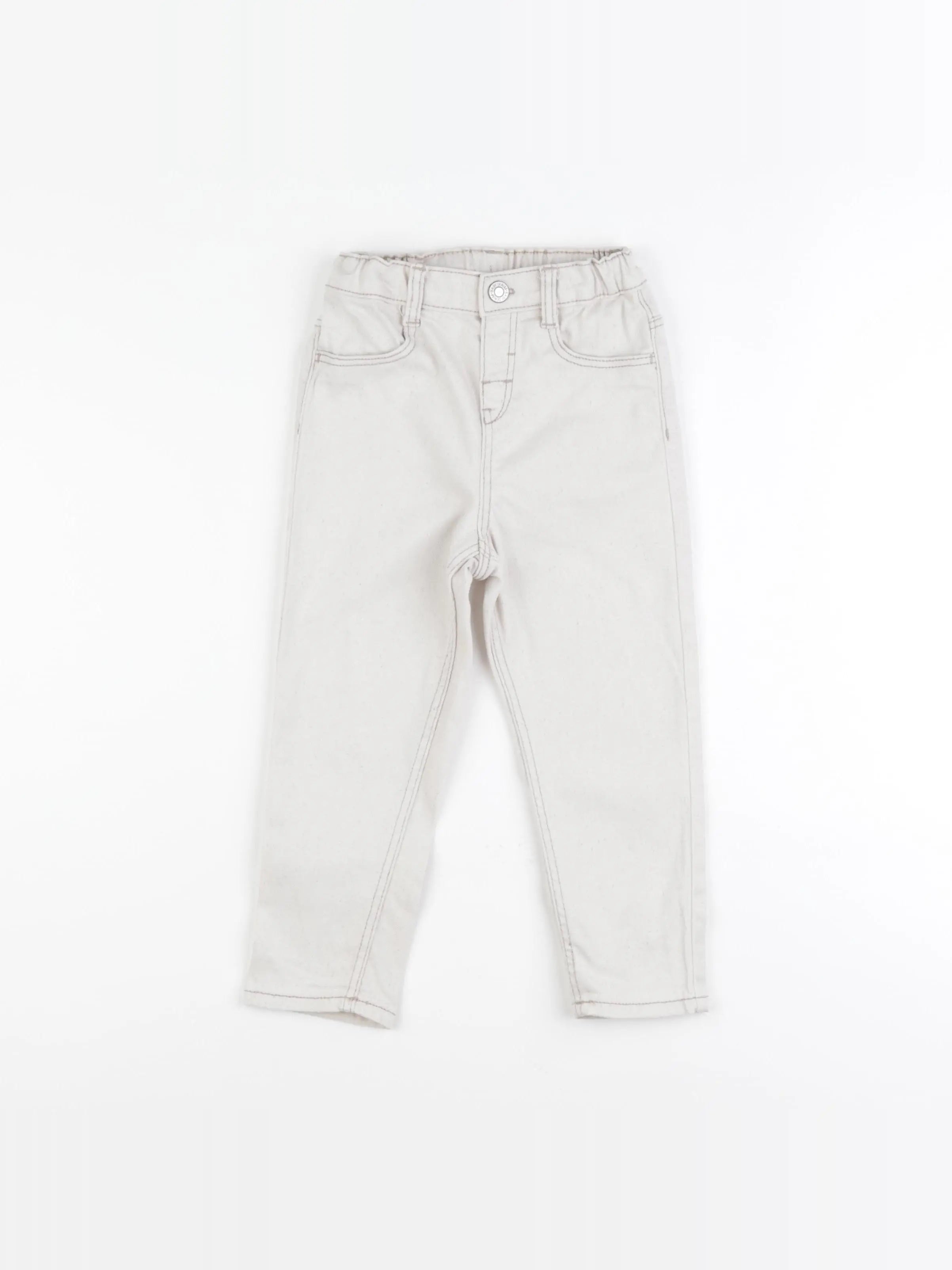 H&M - jean blanc - 18/24 mois