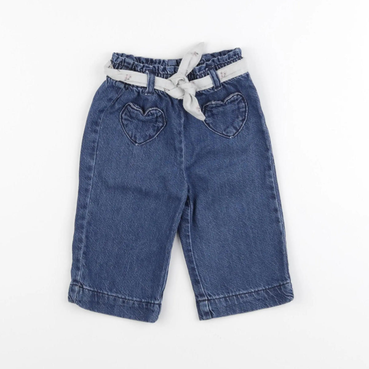 Vertbaudet - jean bleu - 6 mois