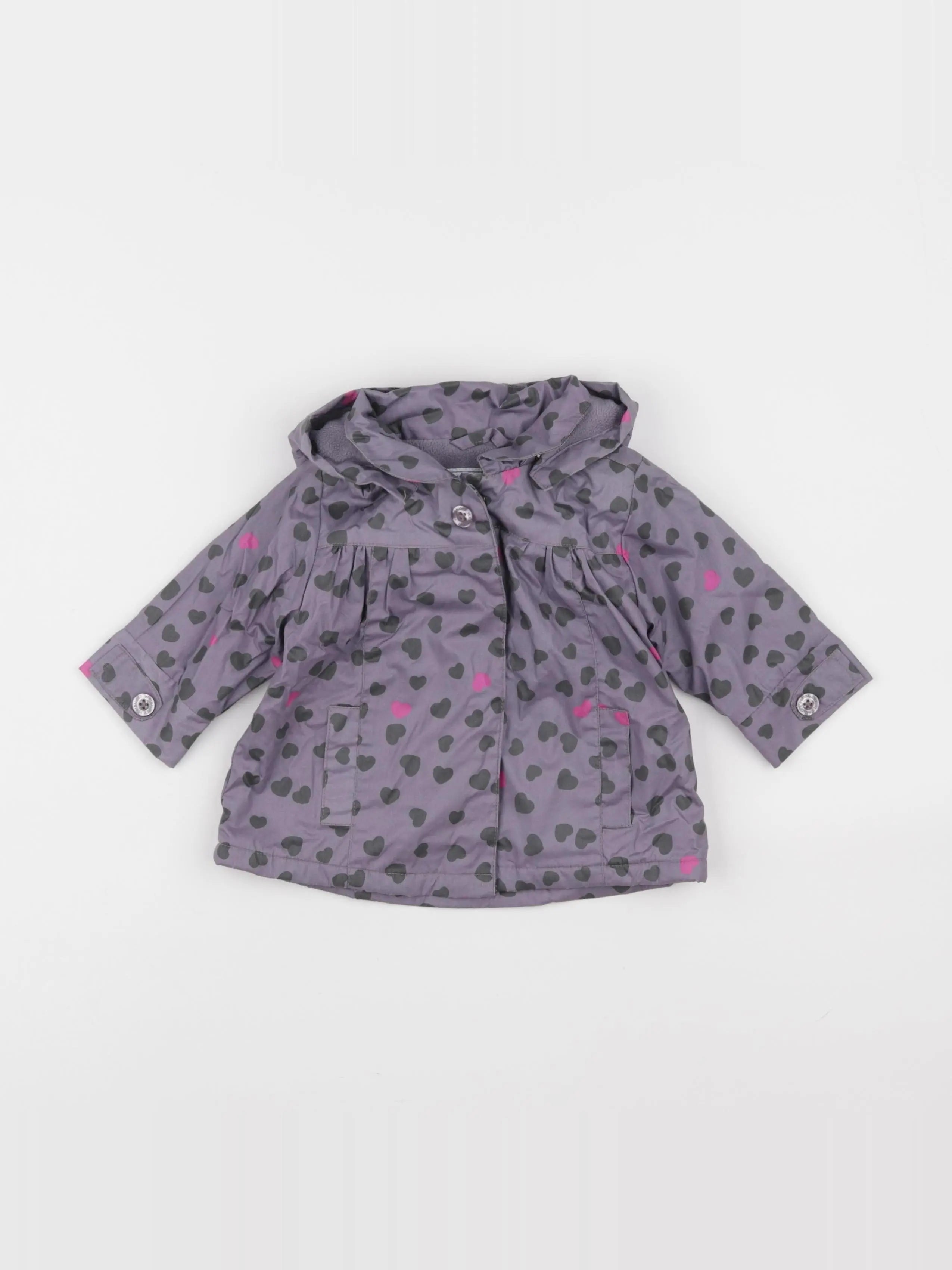 Vertbaudet - imperméable violet - 6 mois