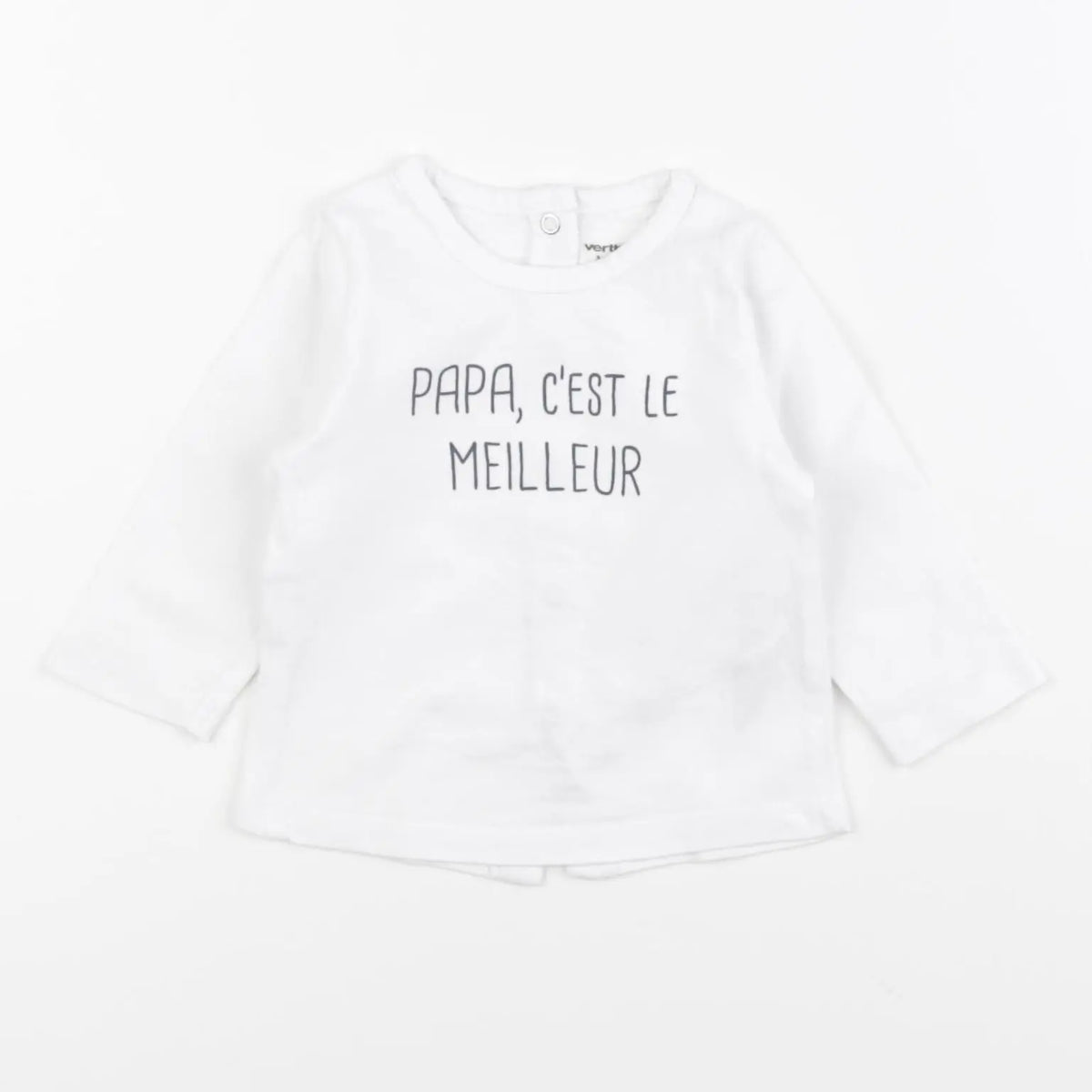 Vertbaudet - tee-shirt blanc - 3 mois