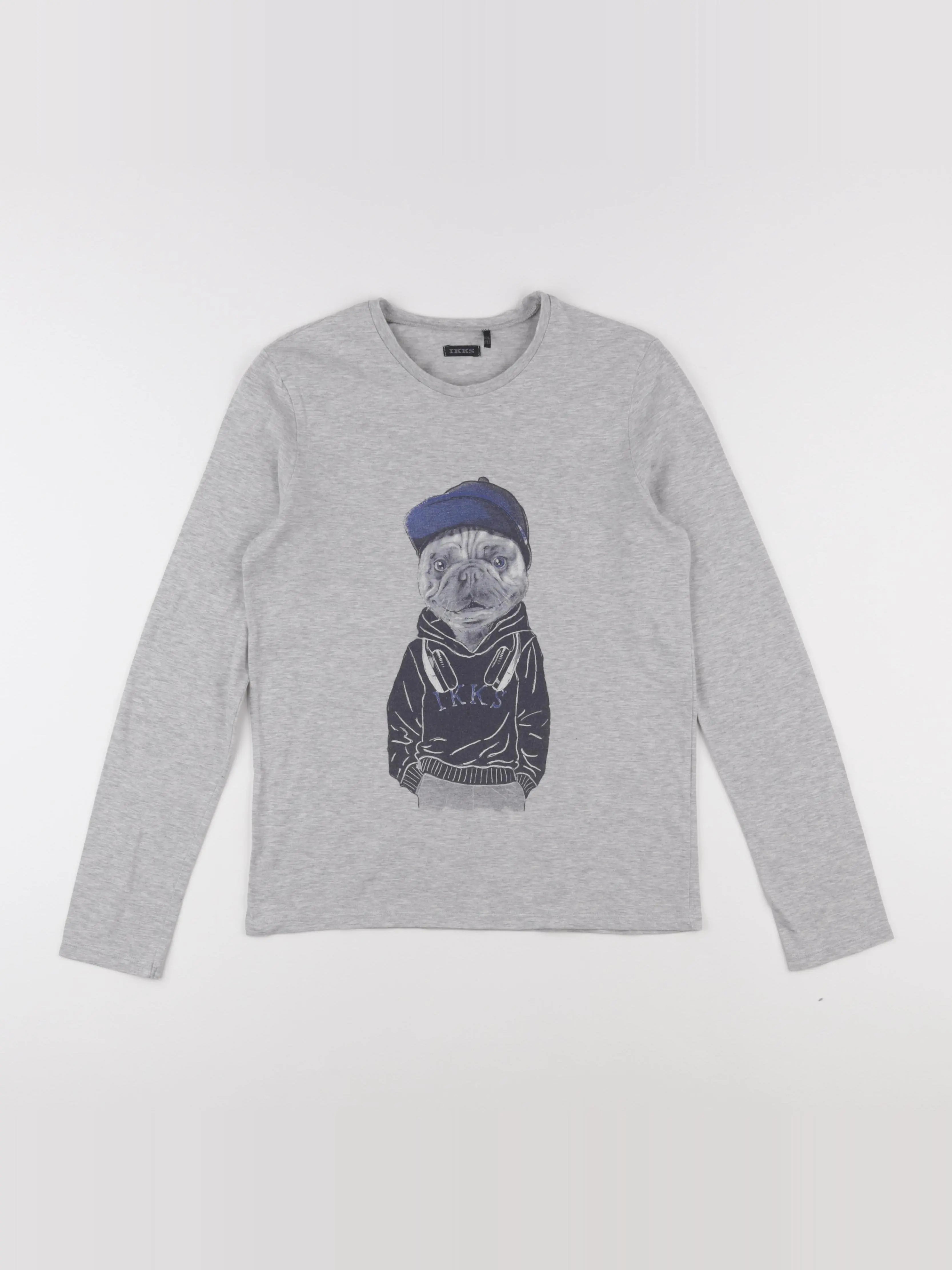 IKKS - tee-shirt gris - 12 ans