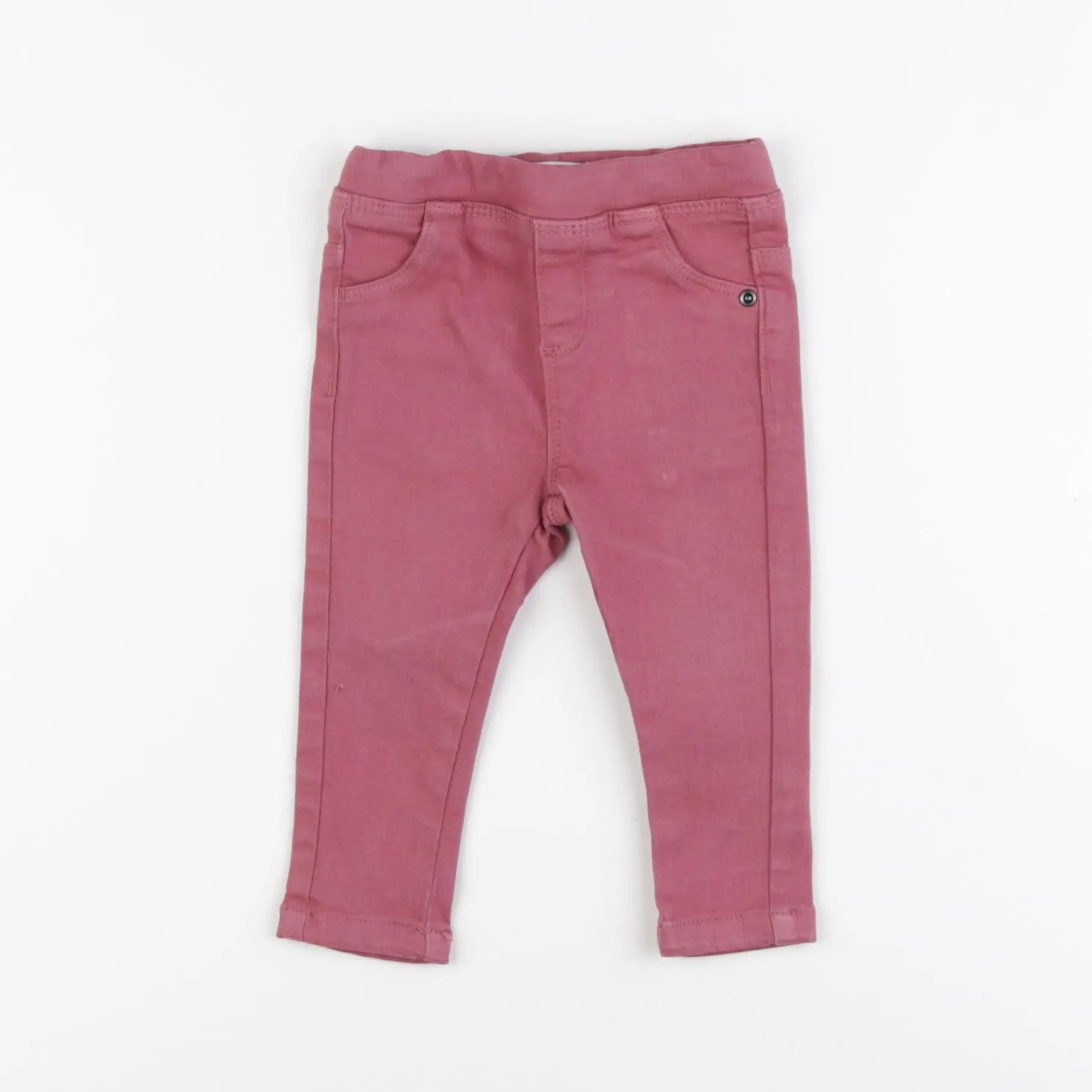 Vertbaudet - jegging rose - 12 mois