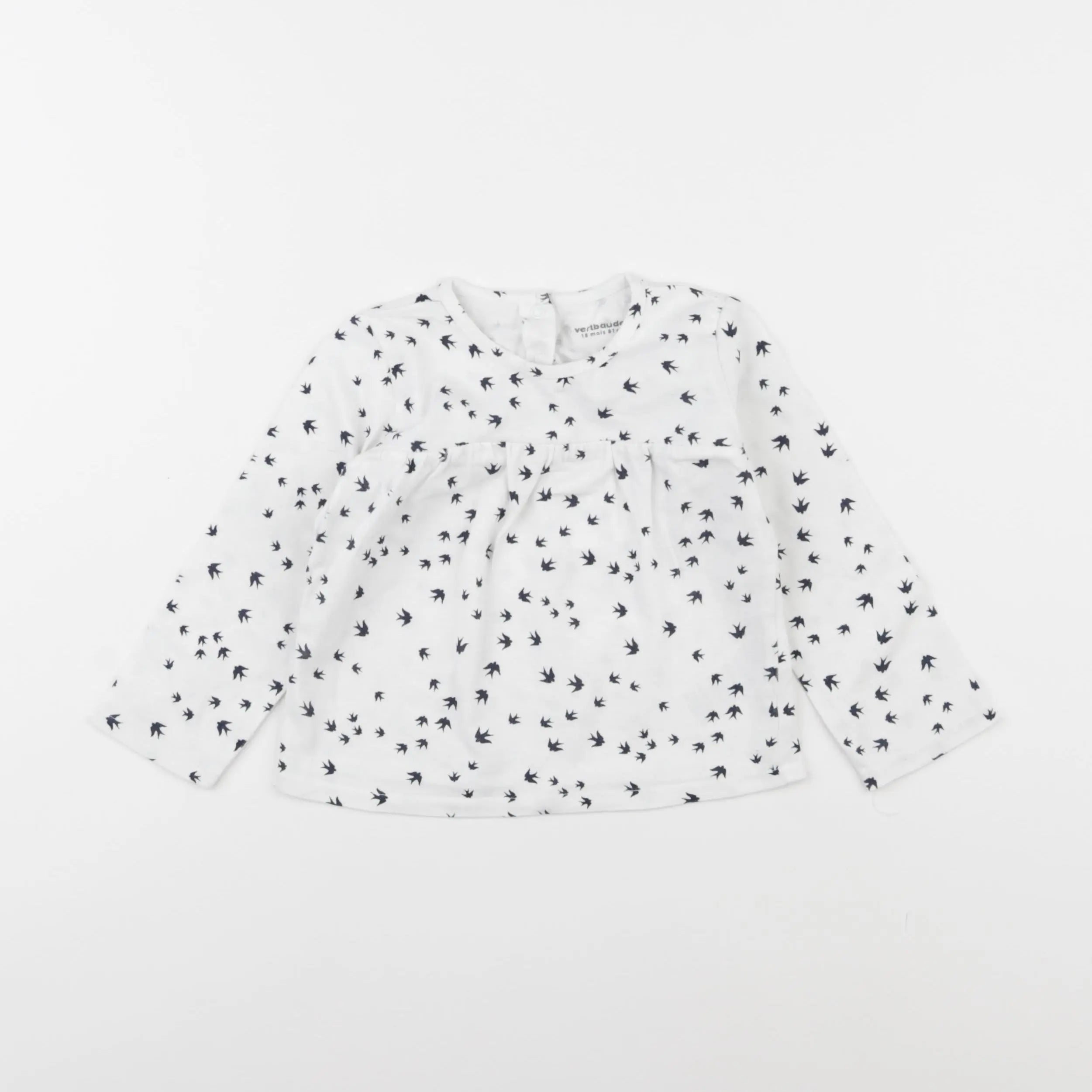 Vertbaudet - tee-shirt blanc - 18 mois