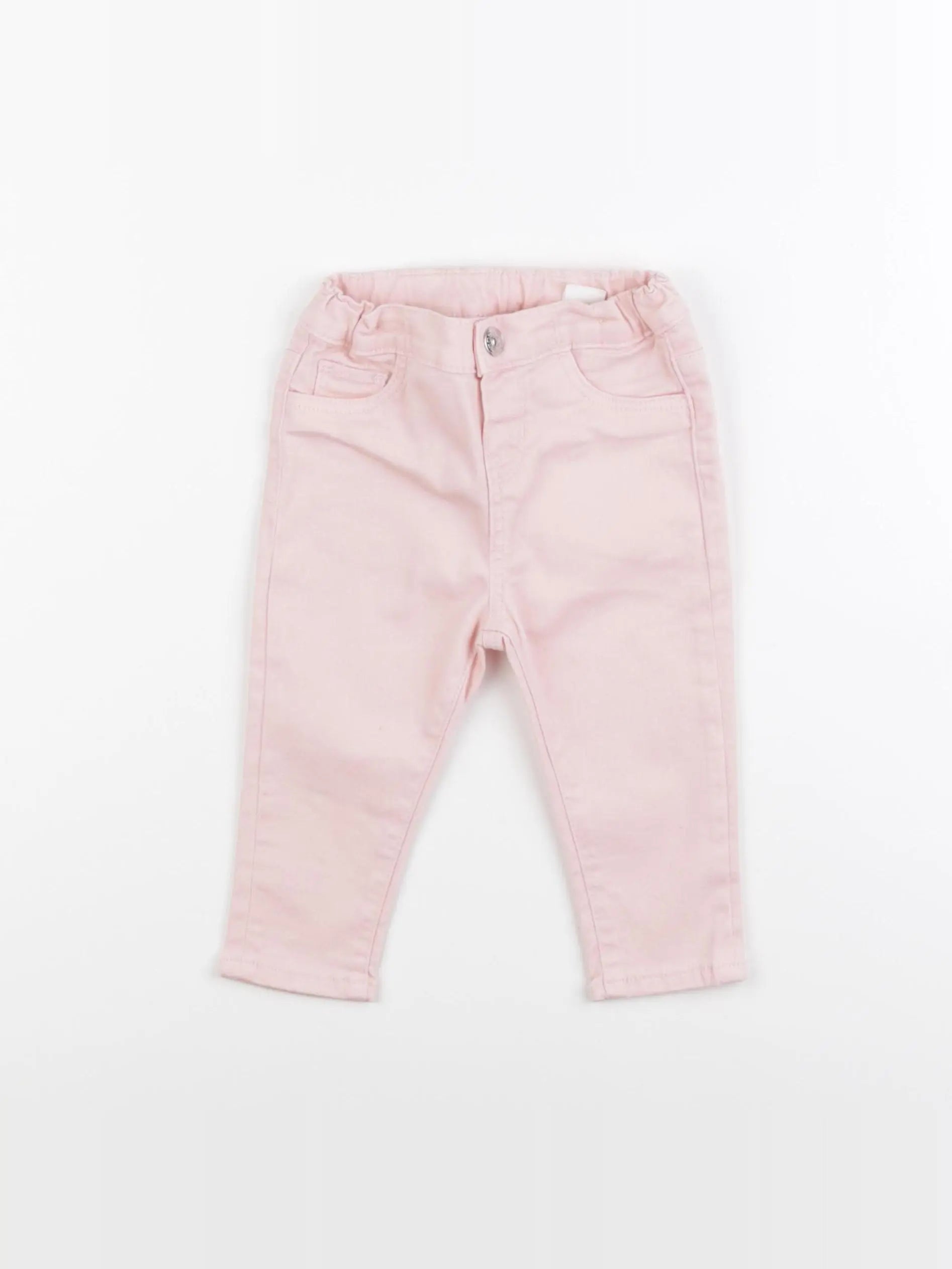 H&M - pantalon rose - 6/9 mois