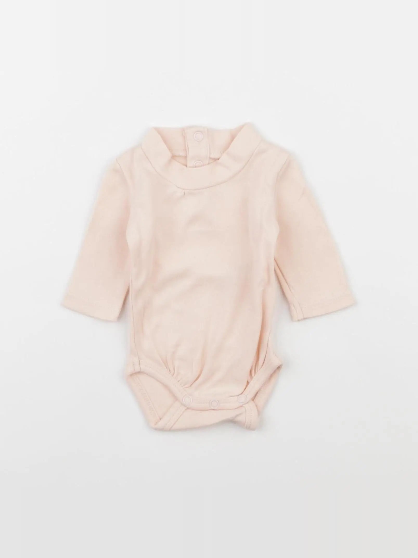 Natalys - body à col rose - 0 mois