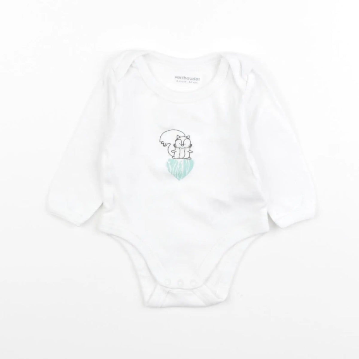 Vertbaudet - body blanc - 3 mois